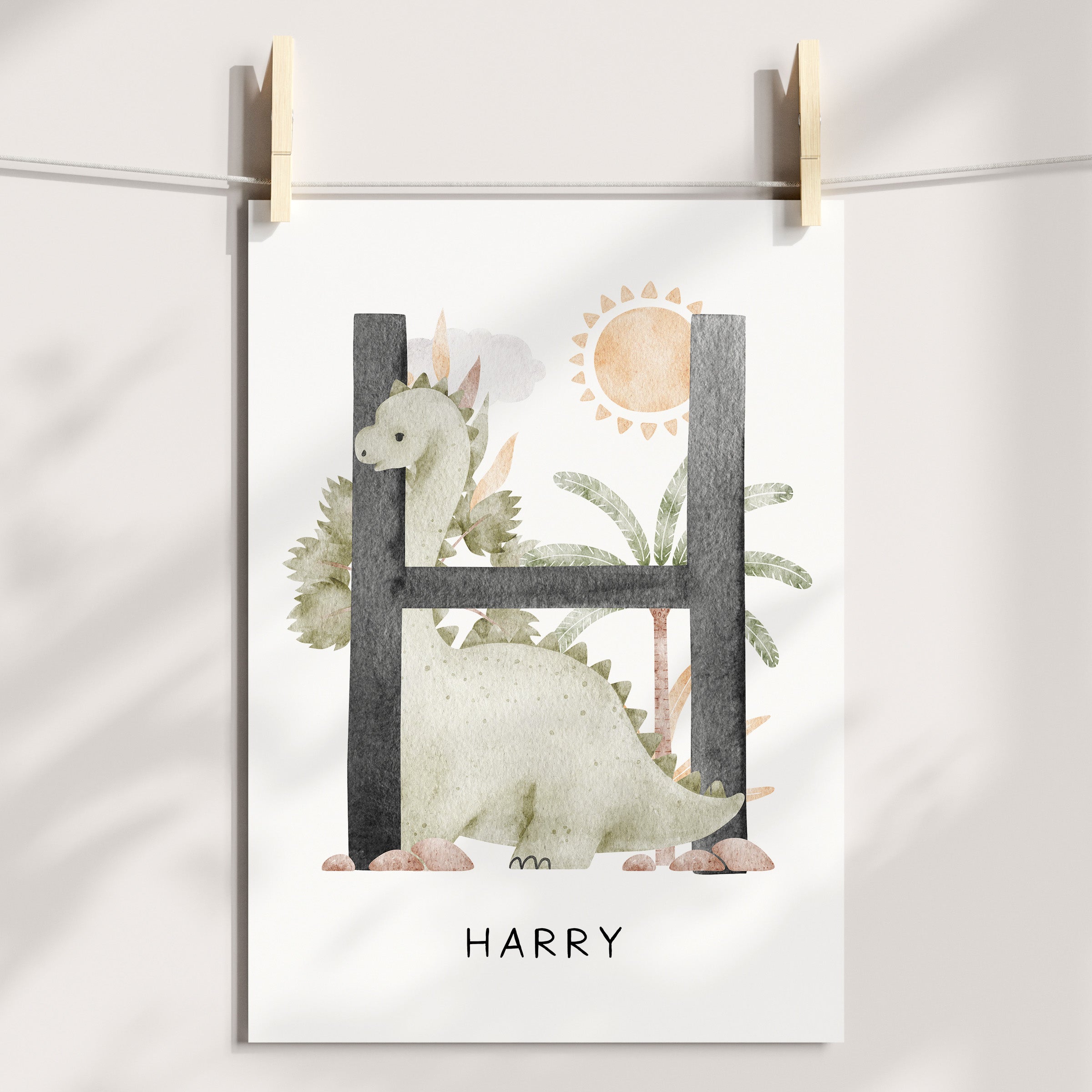 Dinosaur Name, Alphabet & Chart Prints - Choose Your Dinosaur