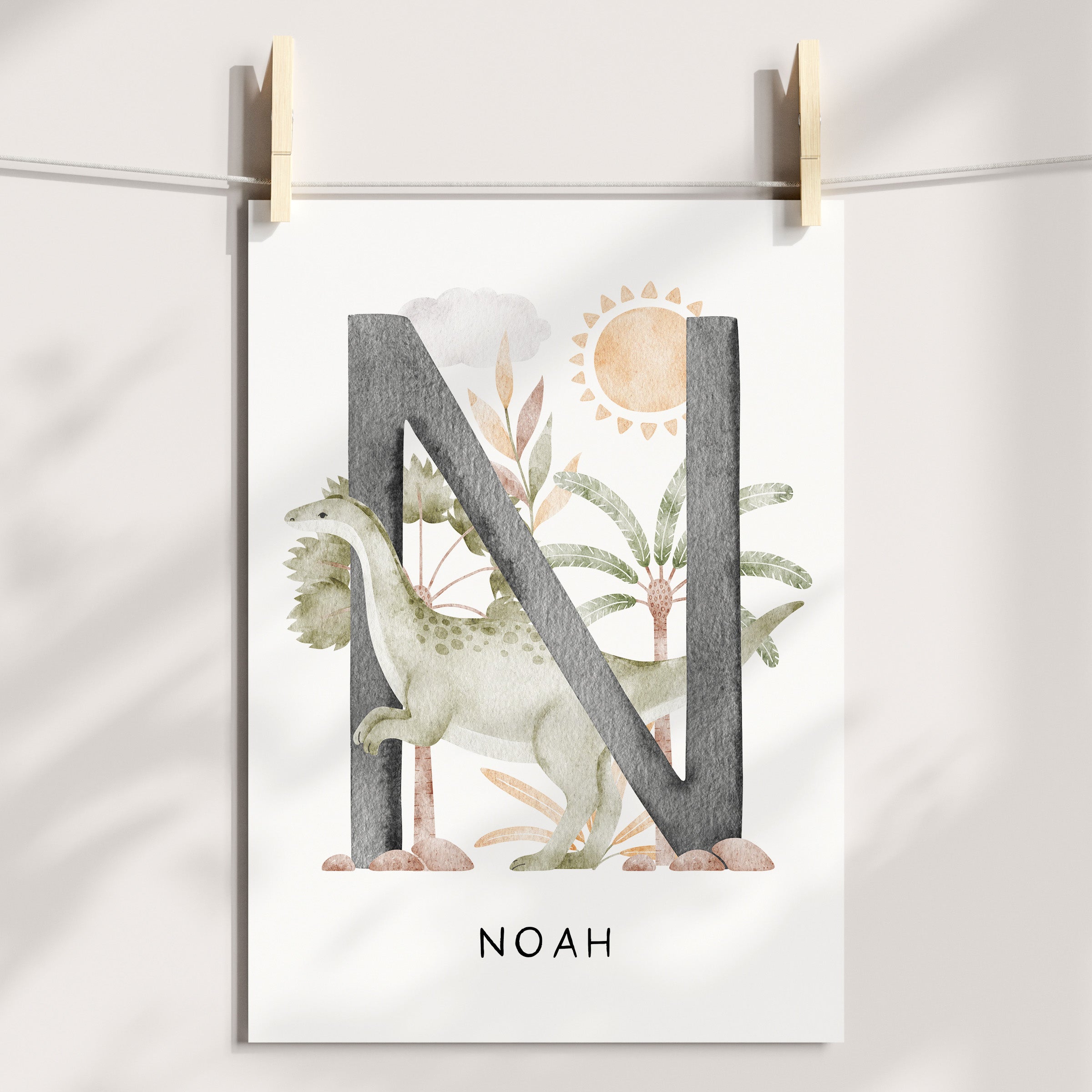 Dinosaur Name, Alphabet & Chart Prints - Choose Your Dinosaur