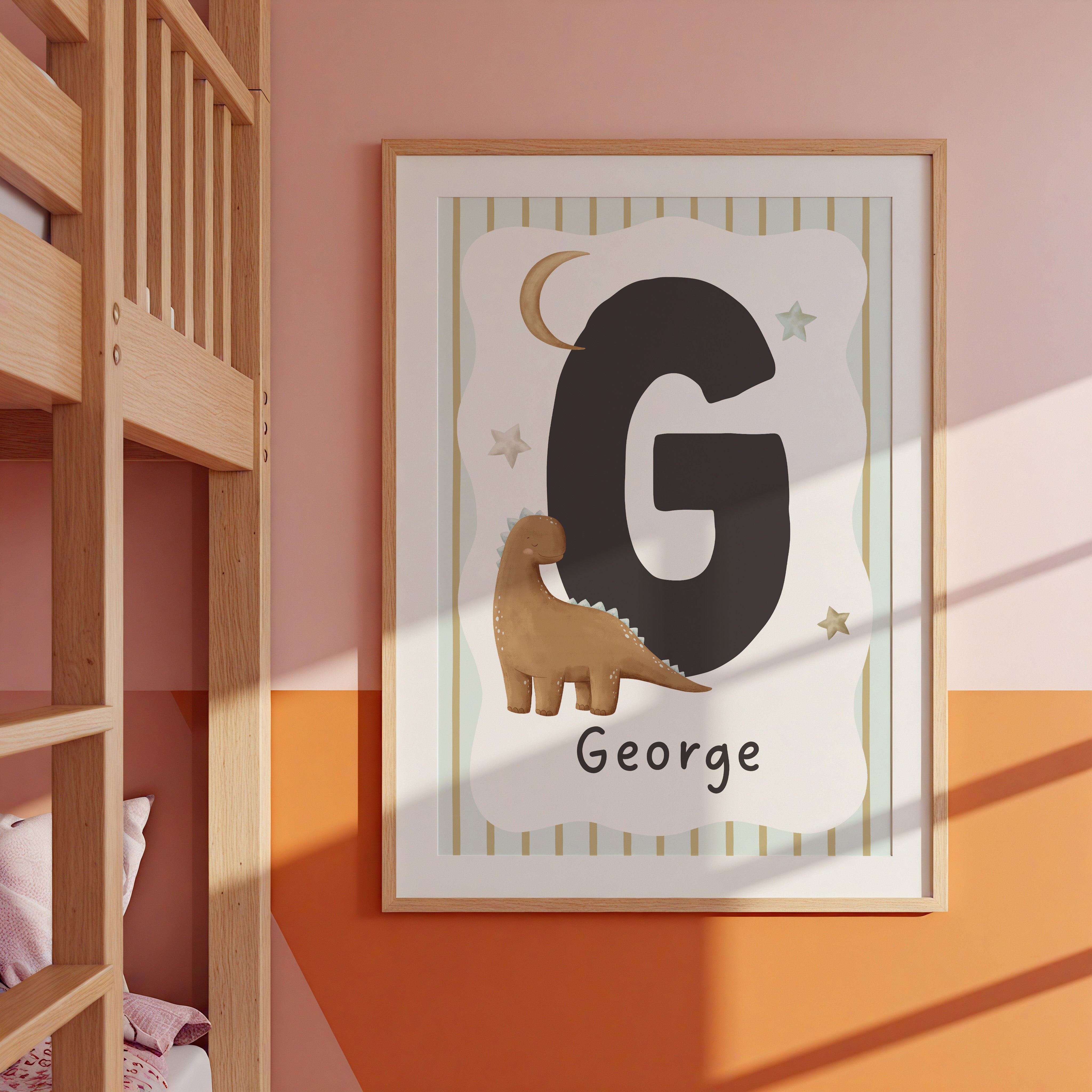 Dinosaur Letter & Name Print