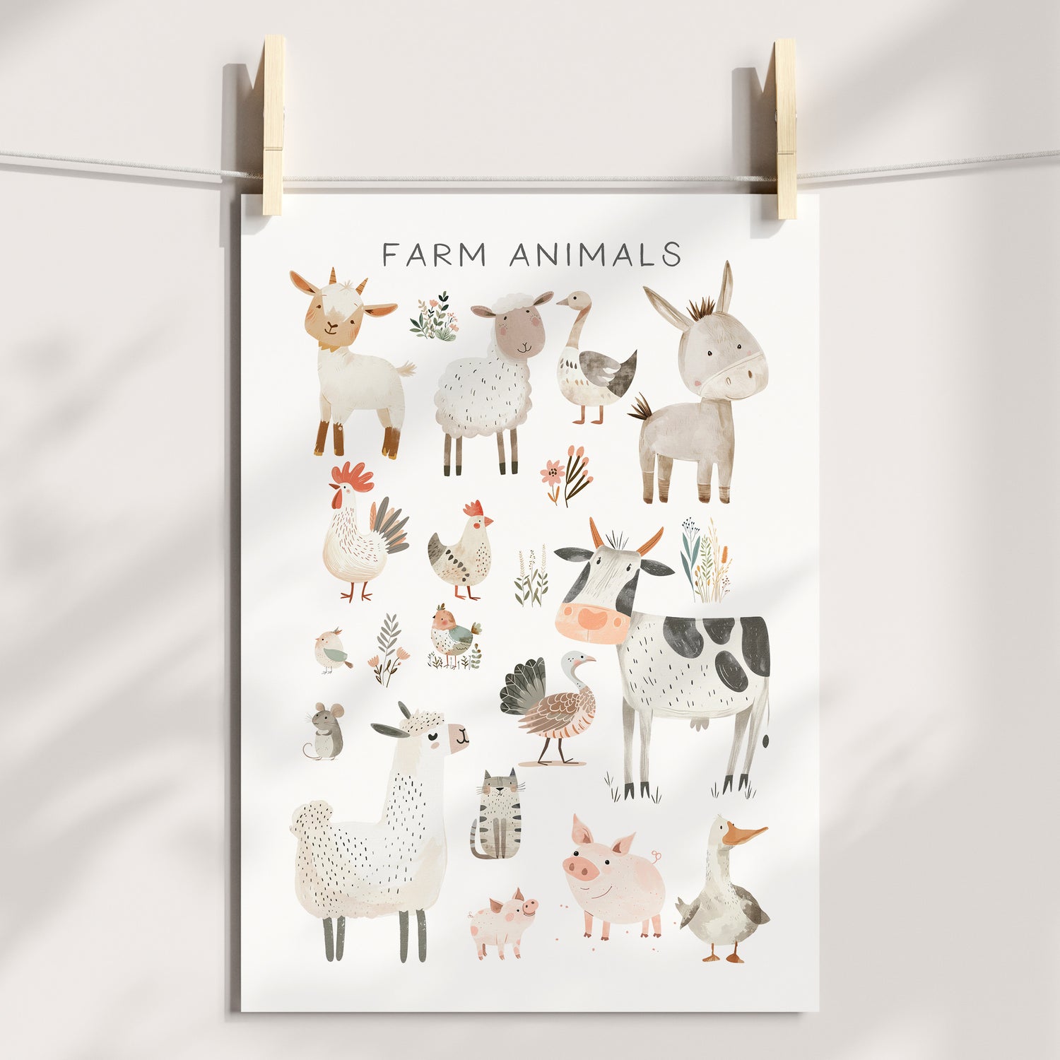 Farm Animals Print