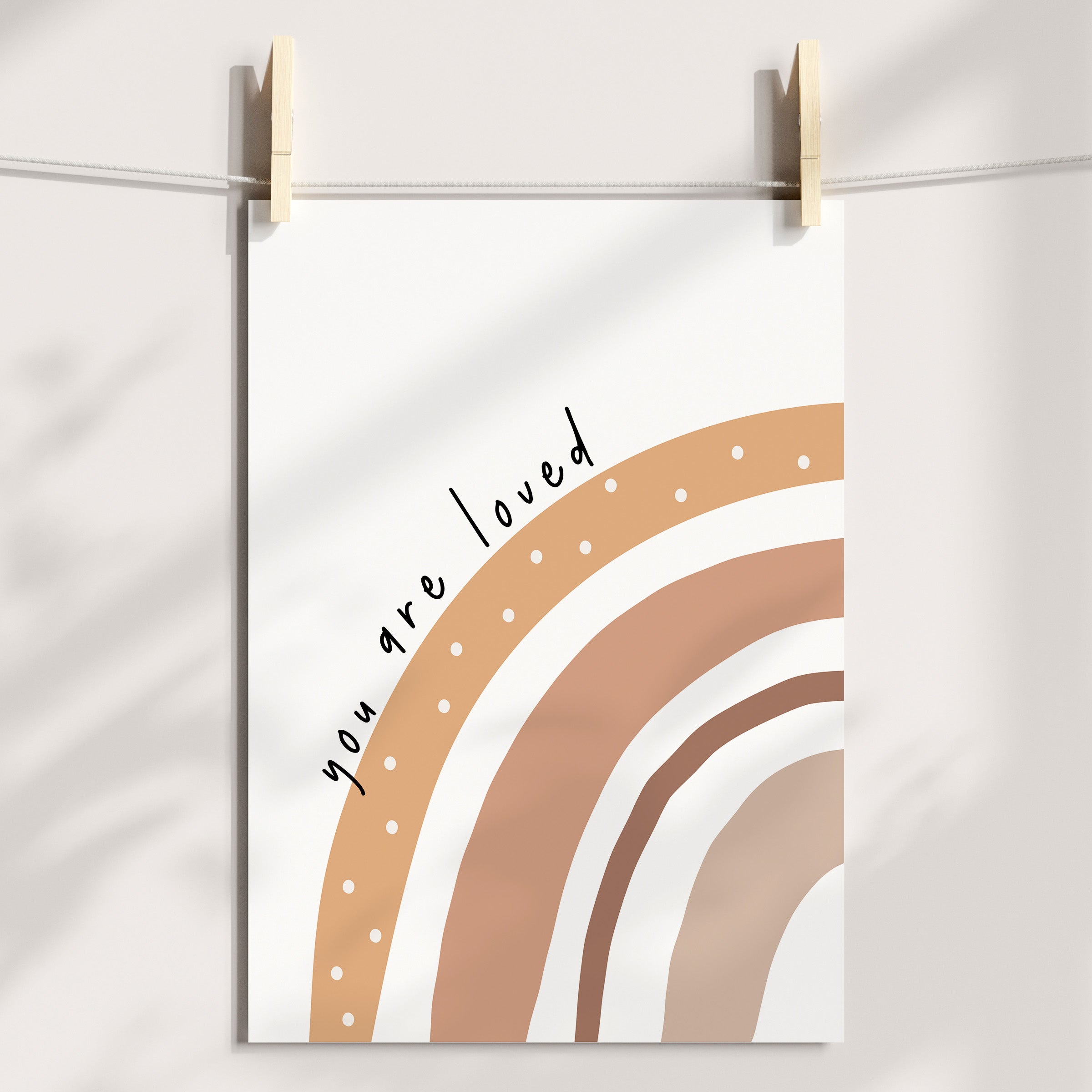 You Are Loved Rainbow Print