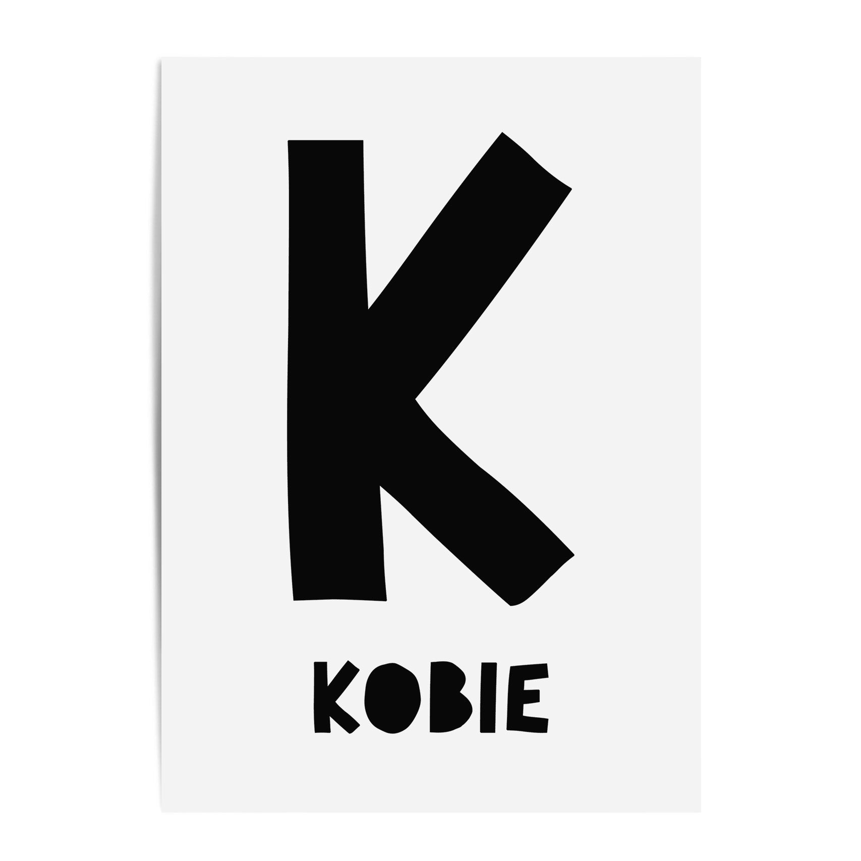 Letter & Name Print