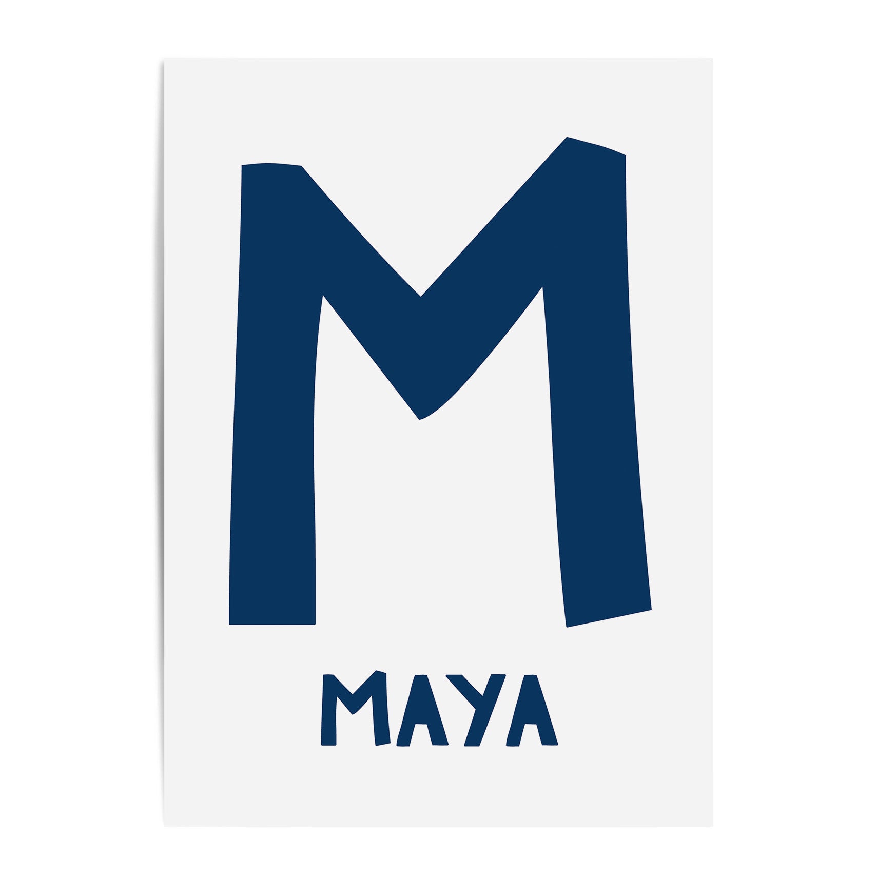 Letter & Name Print