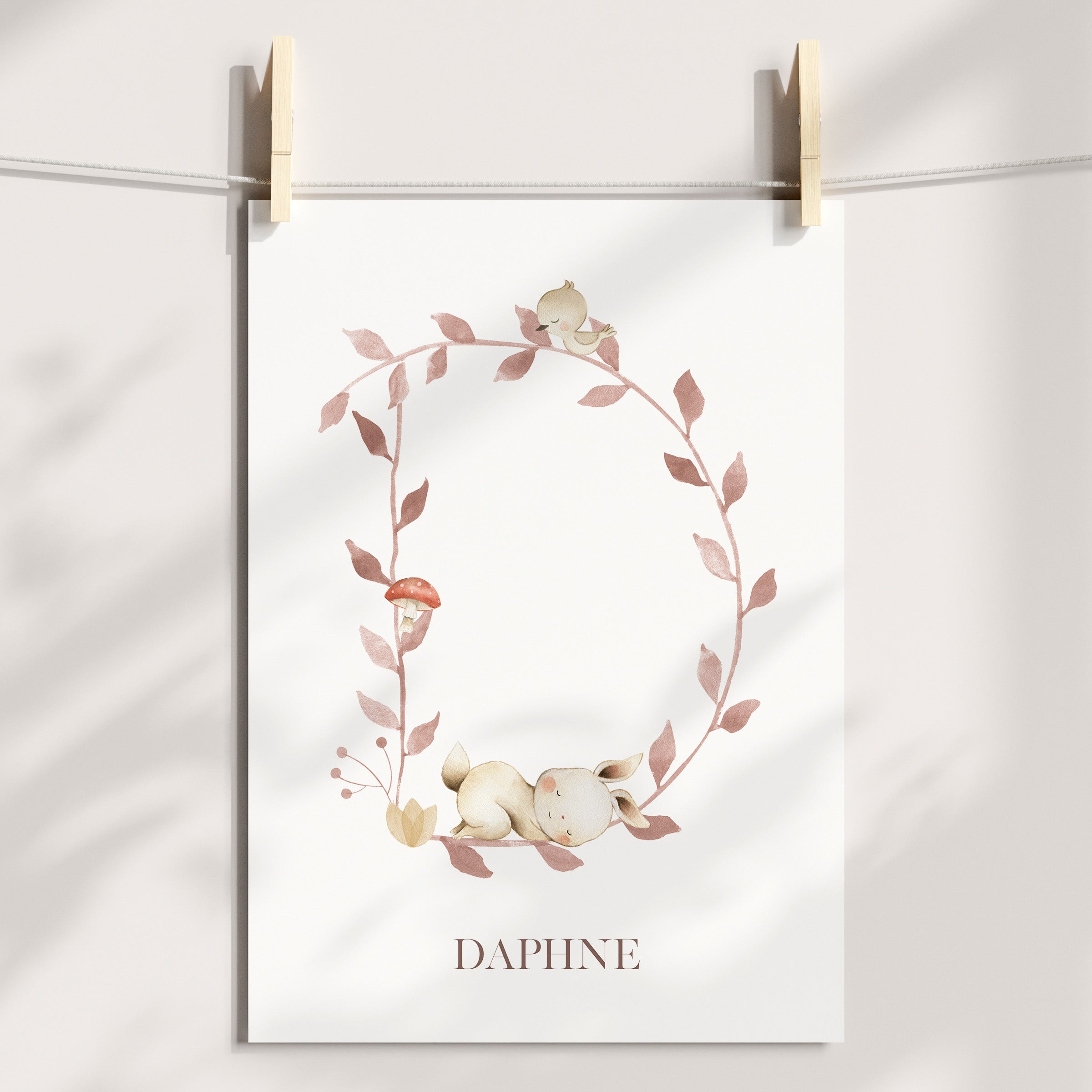 Woodland Animal Letter & Name Print