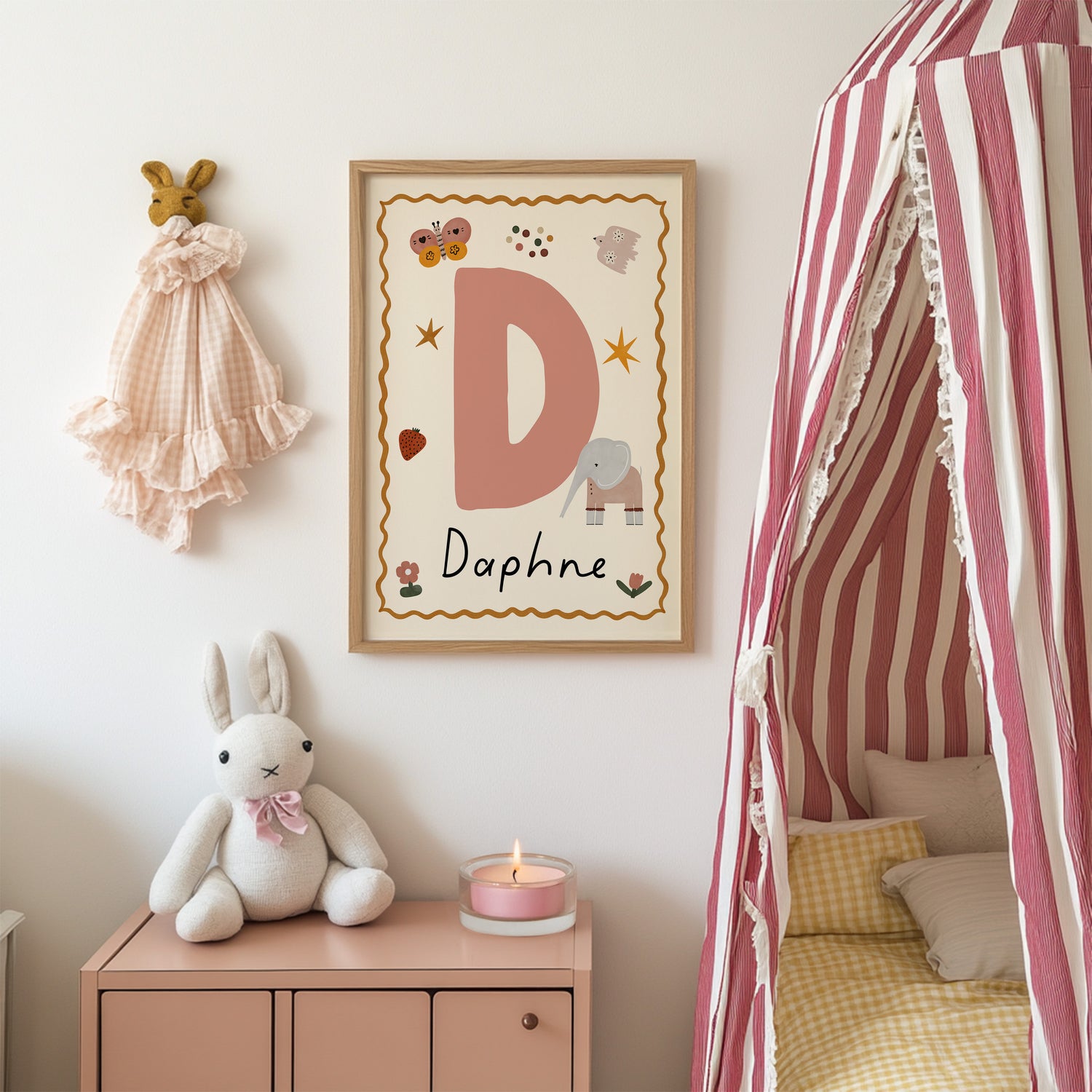 Whimsy Elephant Letter & Name Print