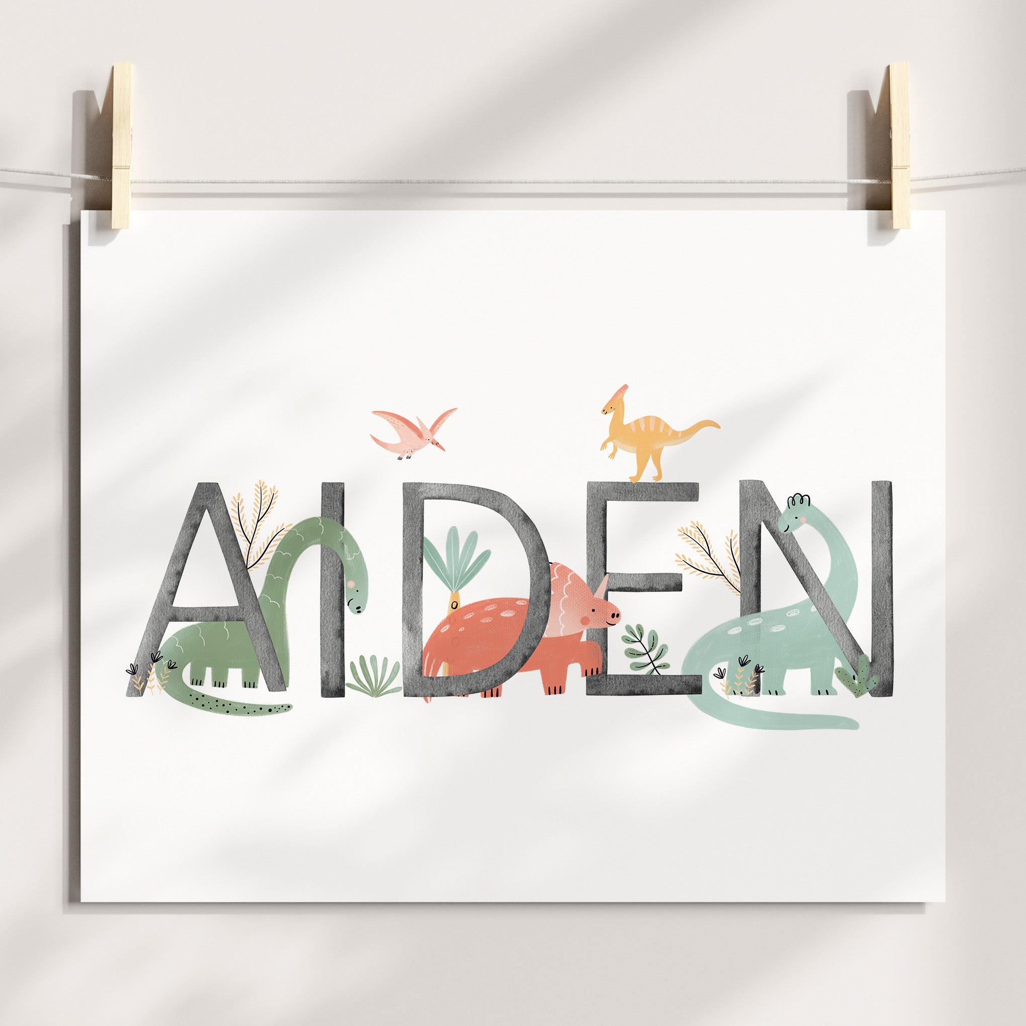 Dinosaur Name Print