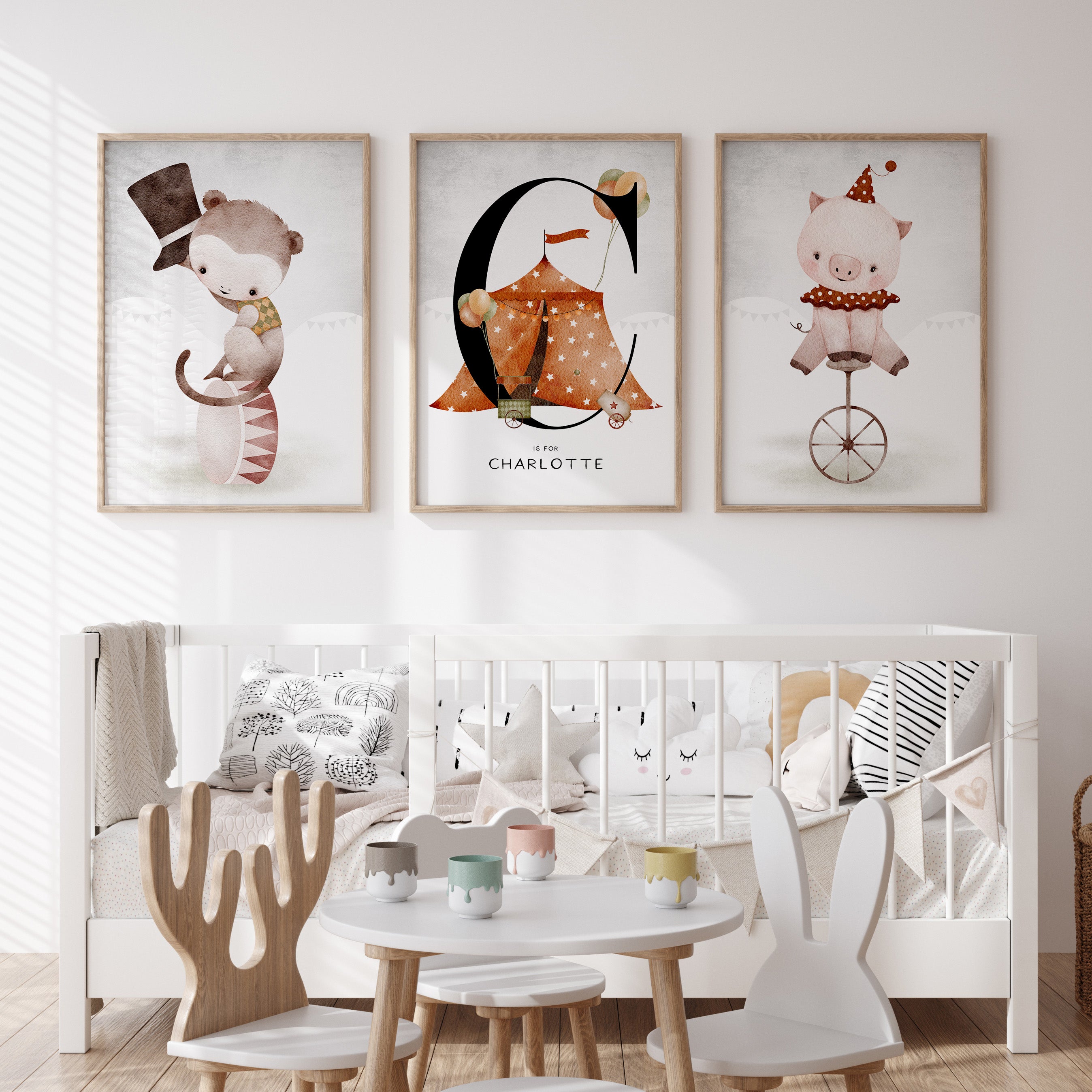 Circus Animals & Name Print - Mix & Match