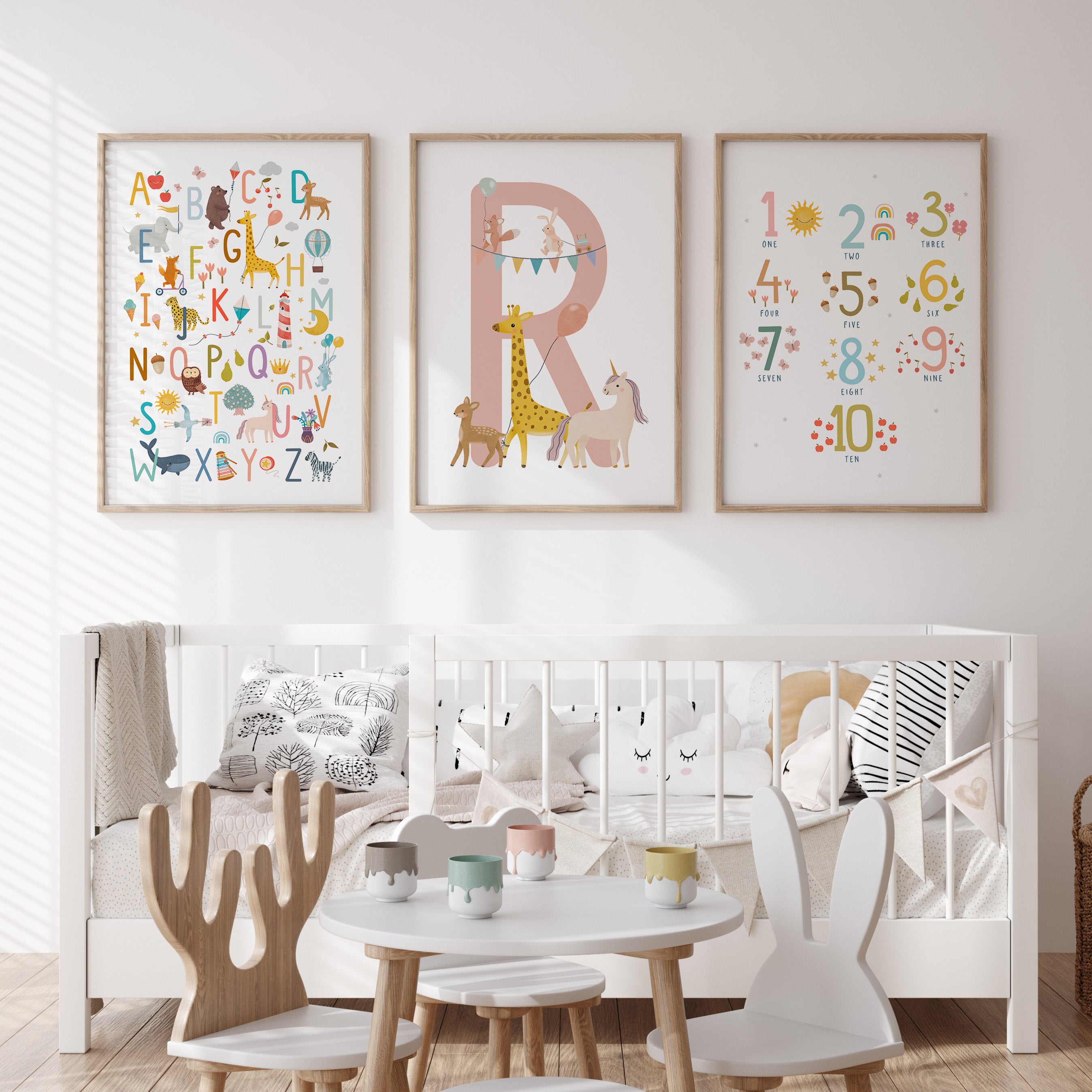 Nursery wall best sale art personalised