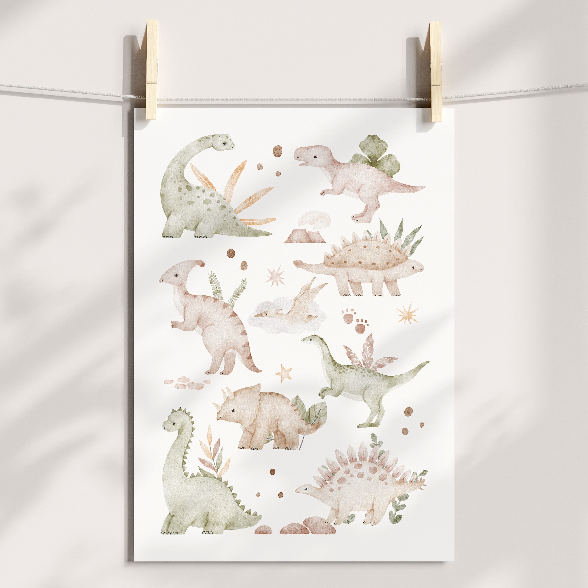 Dinosaur, Alphabet & Numbers Prints