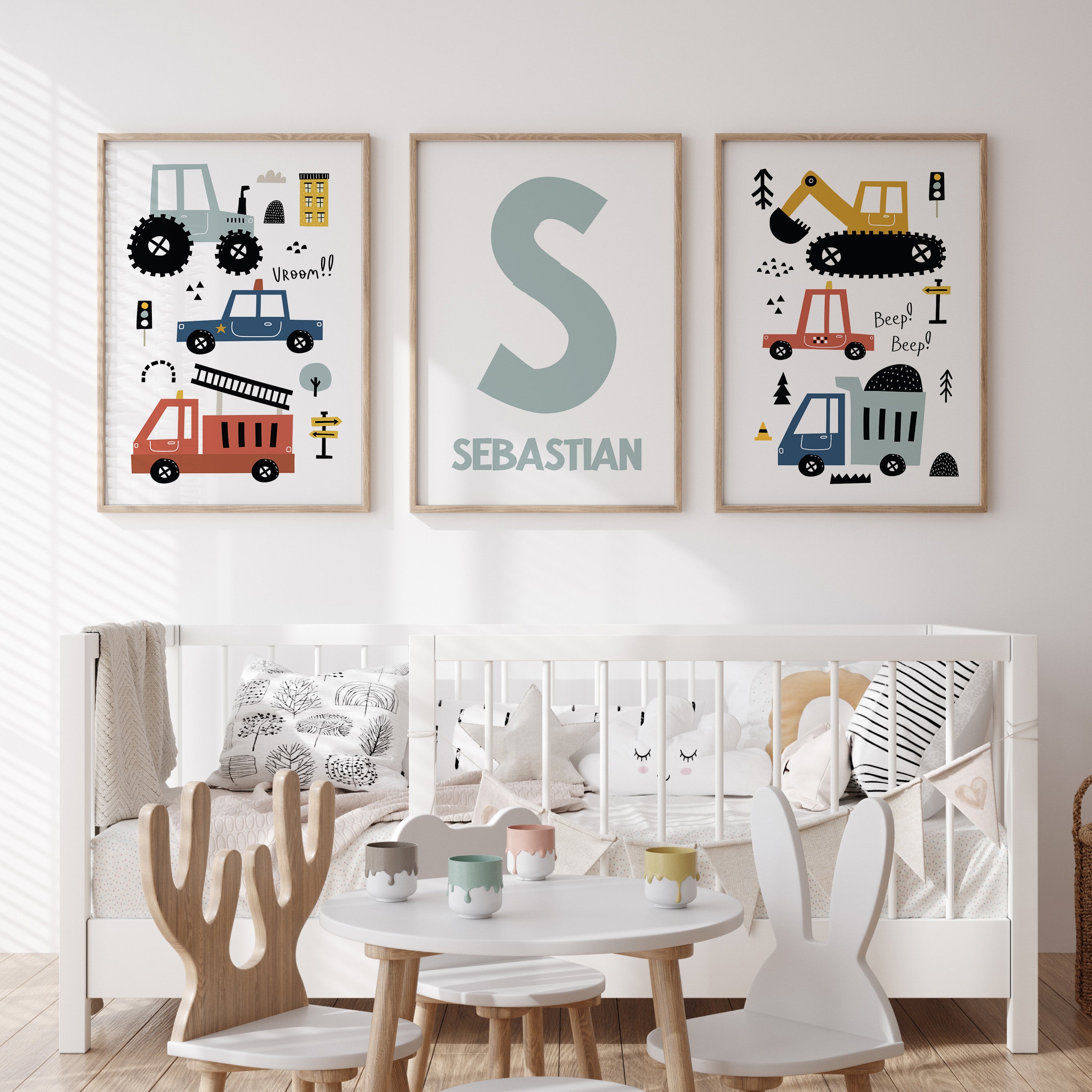 Transportation Vehicles & Name Prints