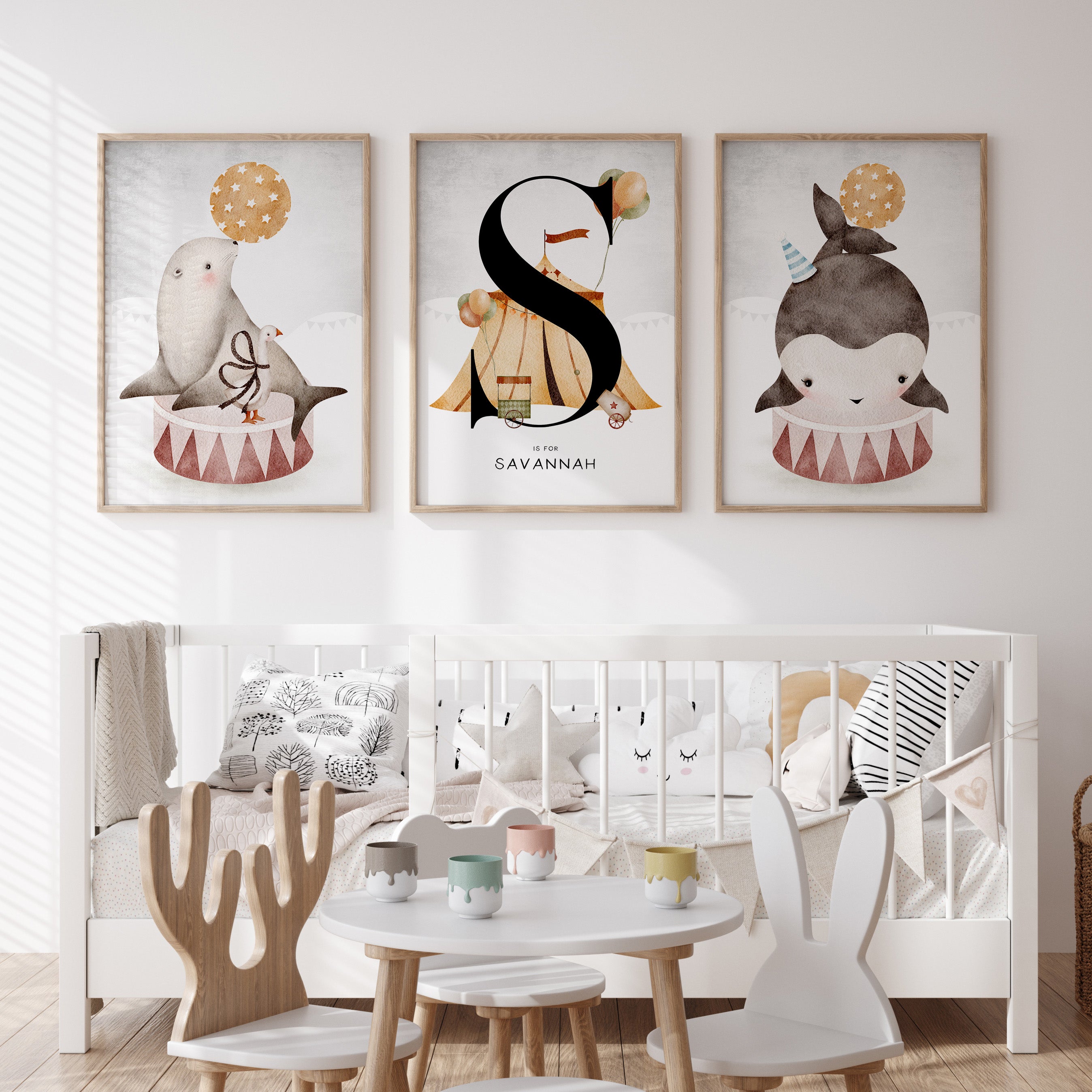 Circus Animals & Name Print - Mix & Match