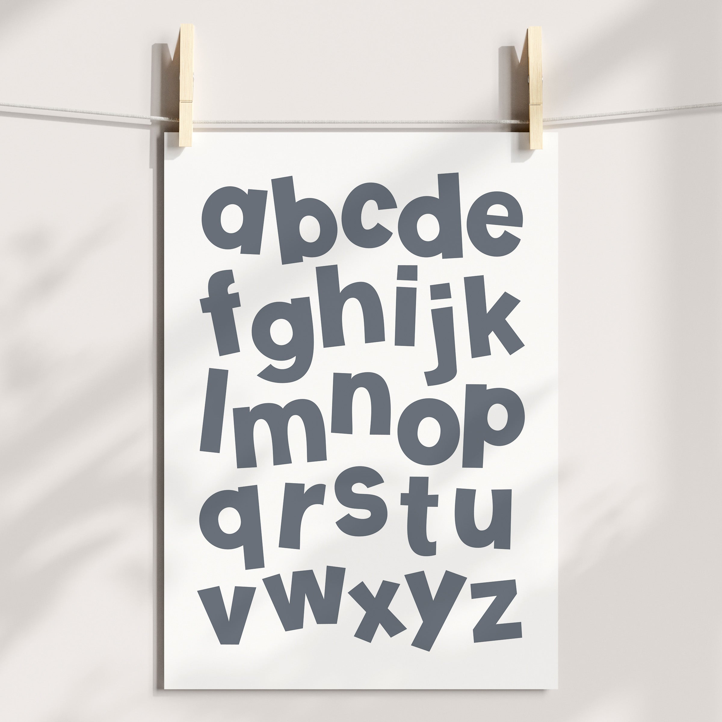 Construction Trucks & Alphabet Prints