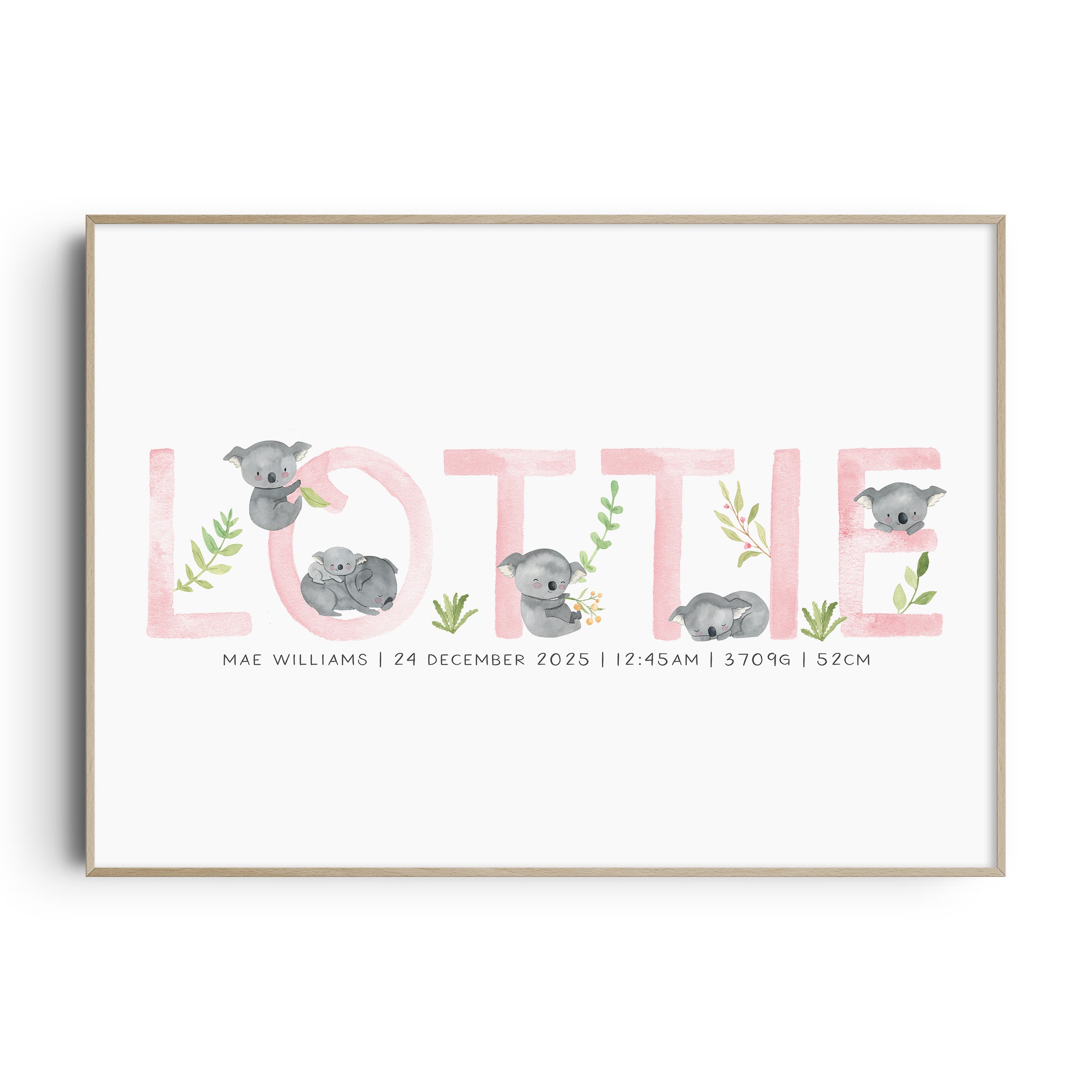 Koala Name Print