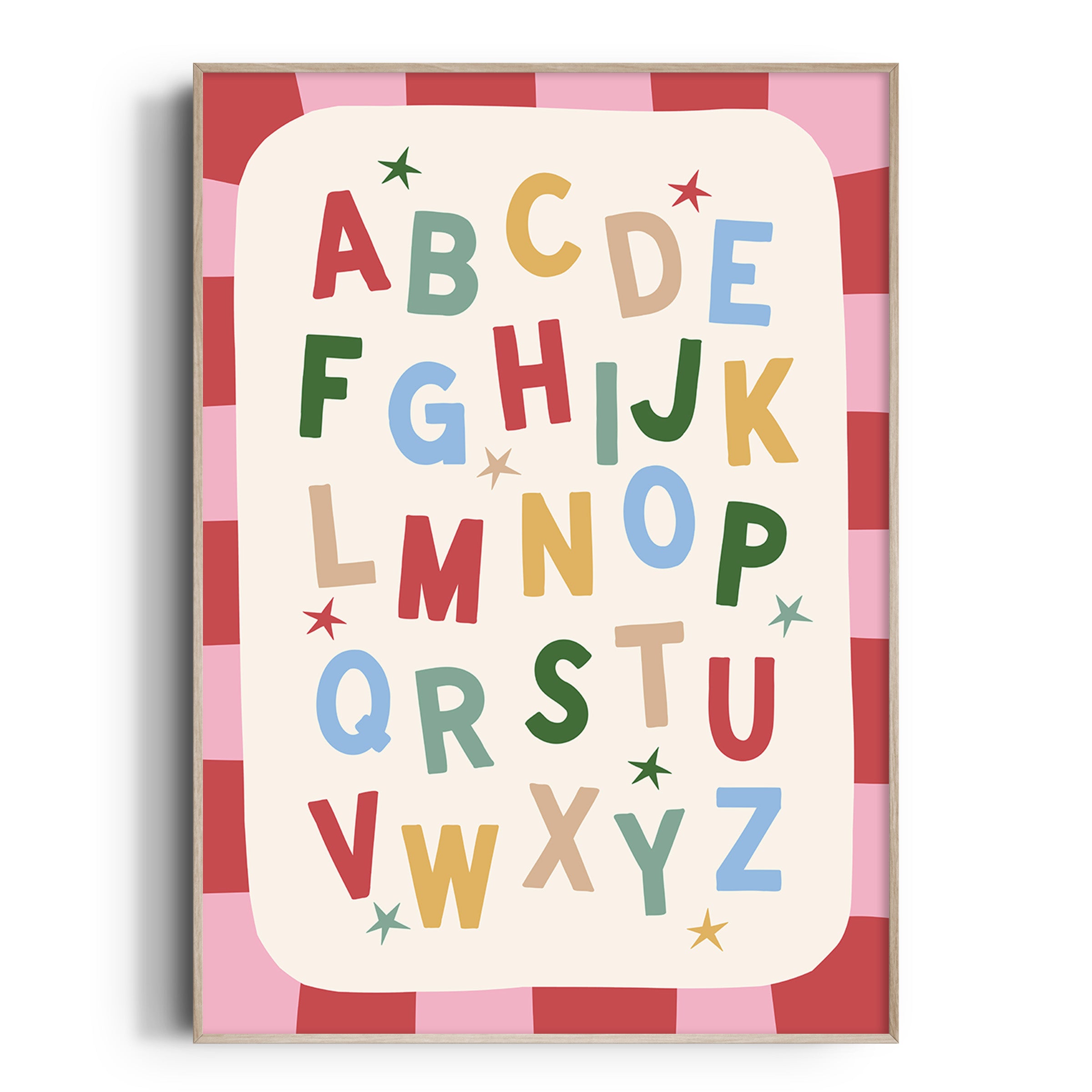 Checker ABC Alphabet Print