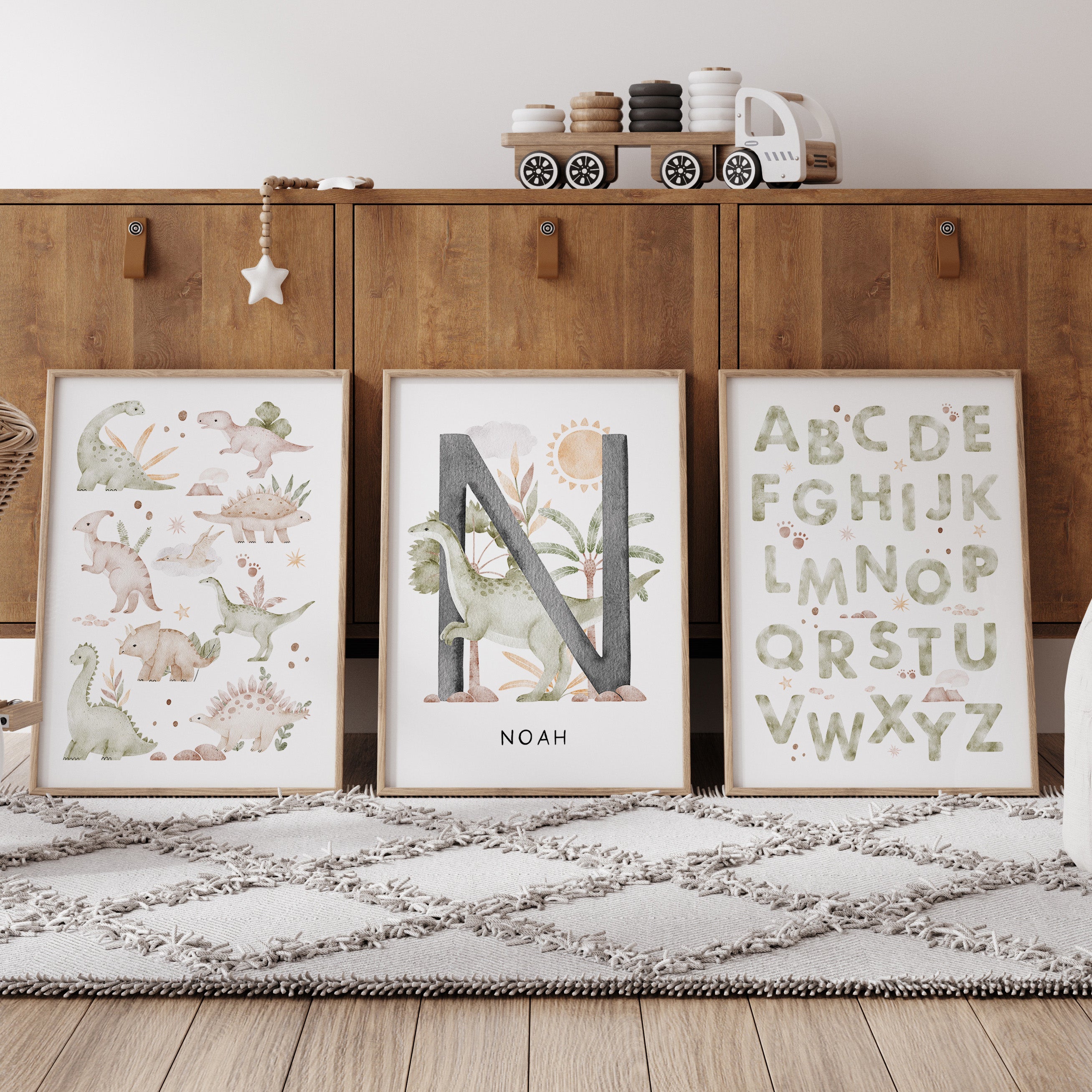 Dinosaur Name, Alphabet & Chart Prints - Choose Your Dinosaur