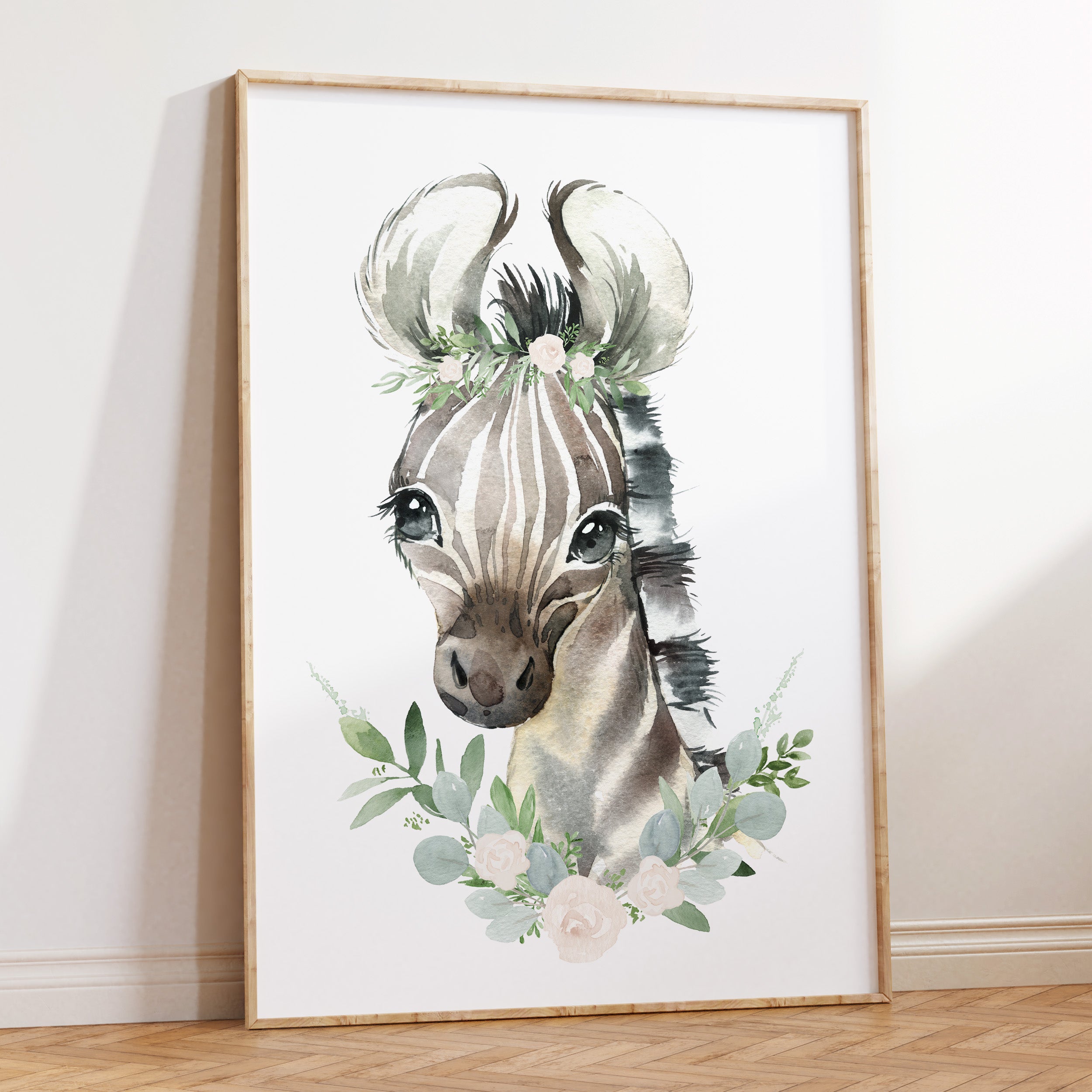 Floral Zebra Print