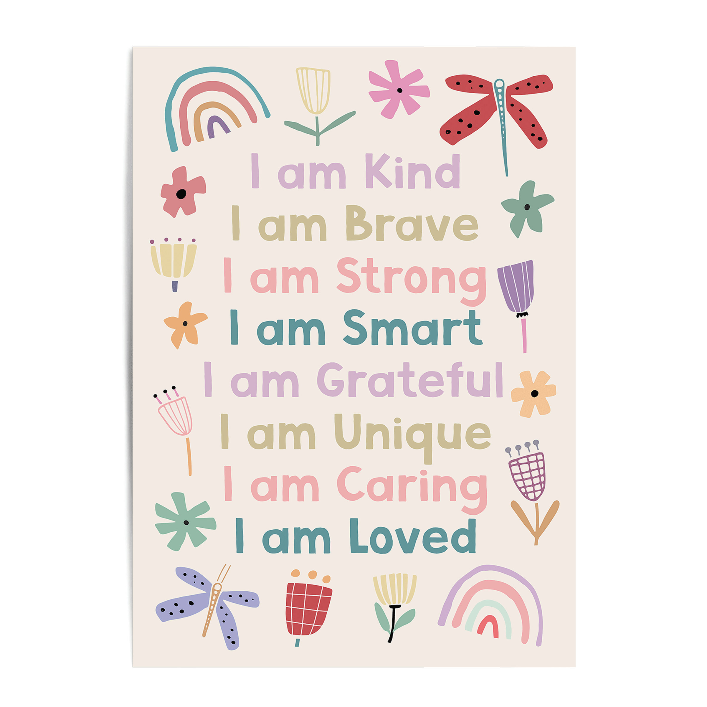 Floral Affirmations Print