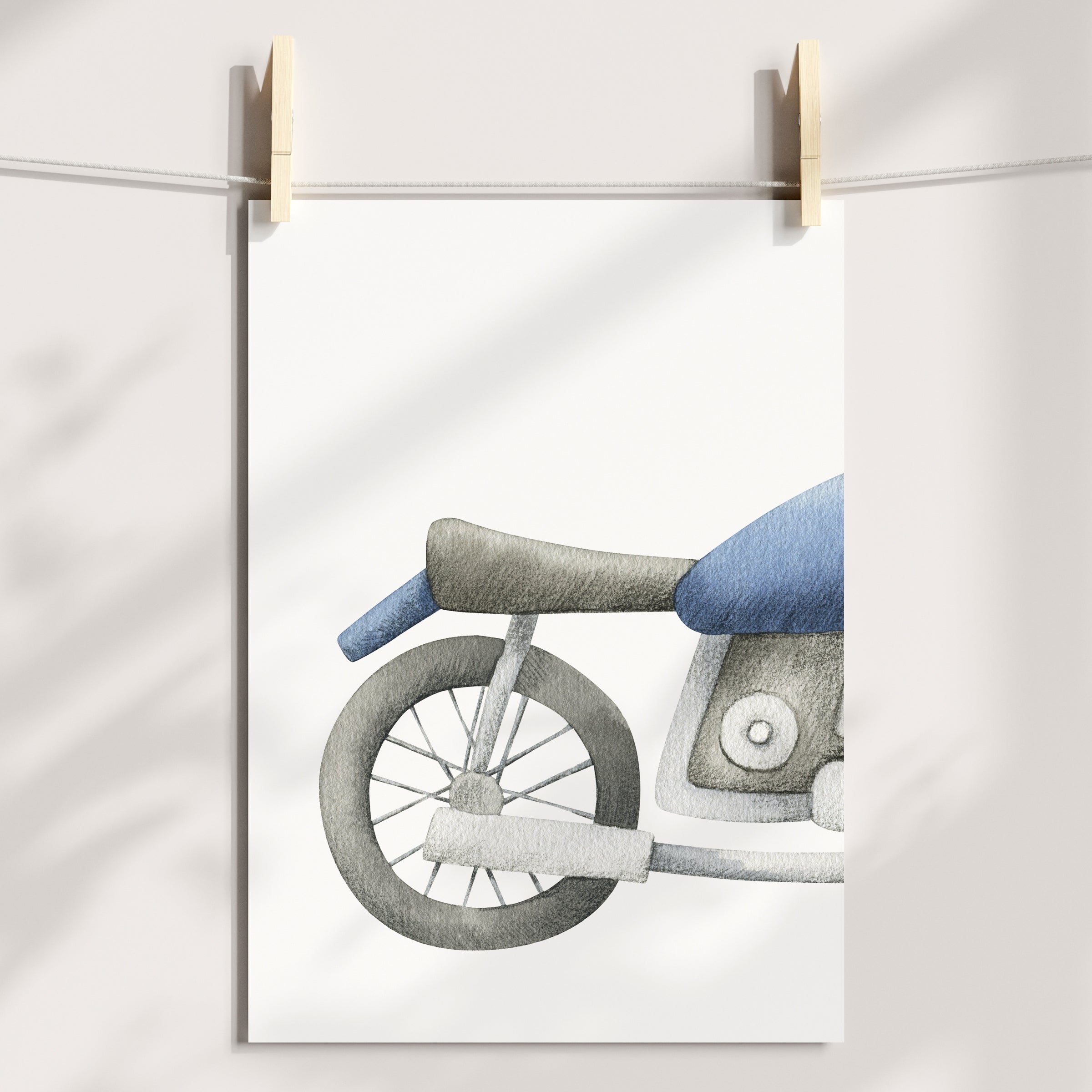 Motorbike & Name Print