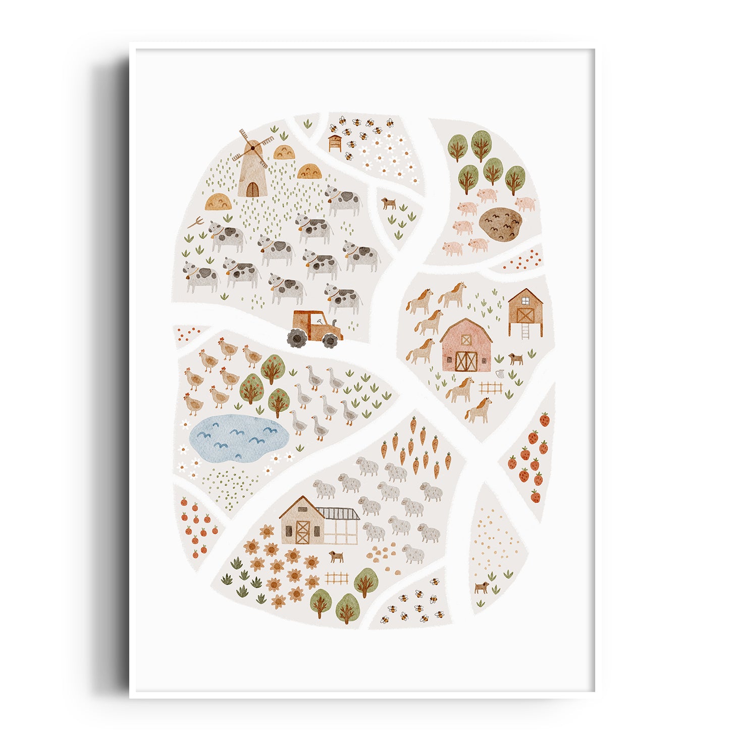 On The Farm Print