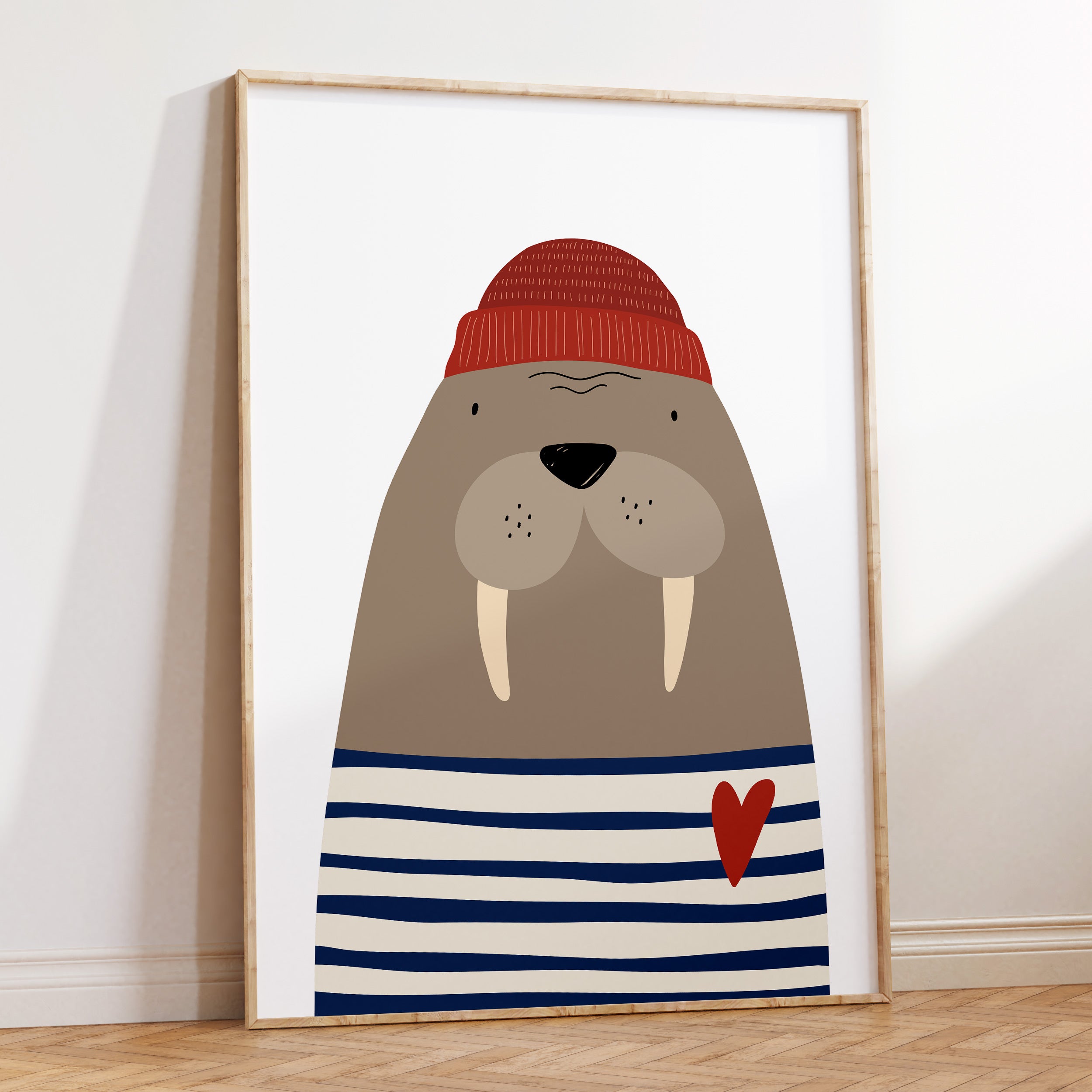 Walrus Sailor Print