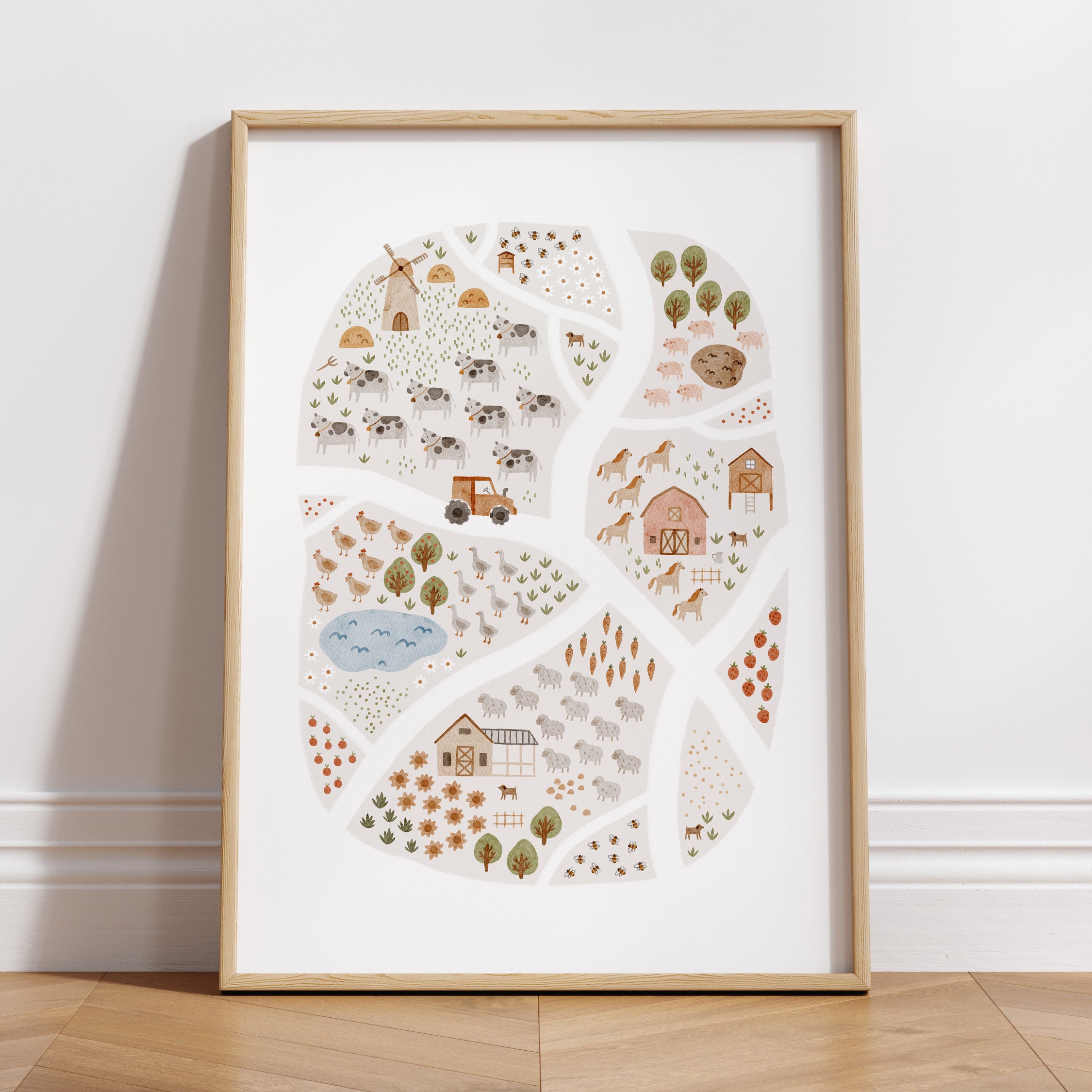 On The Farm Print
