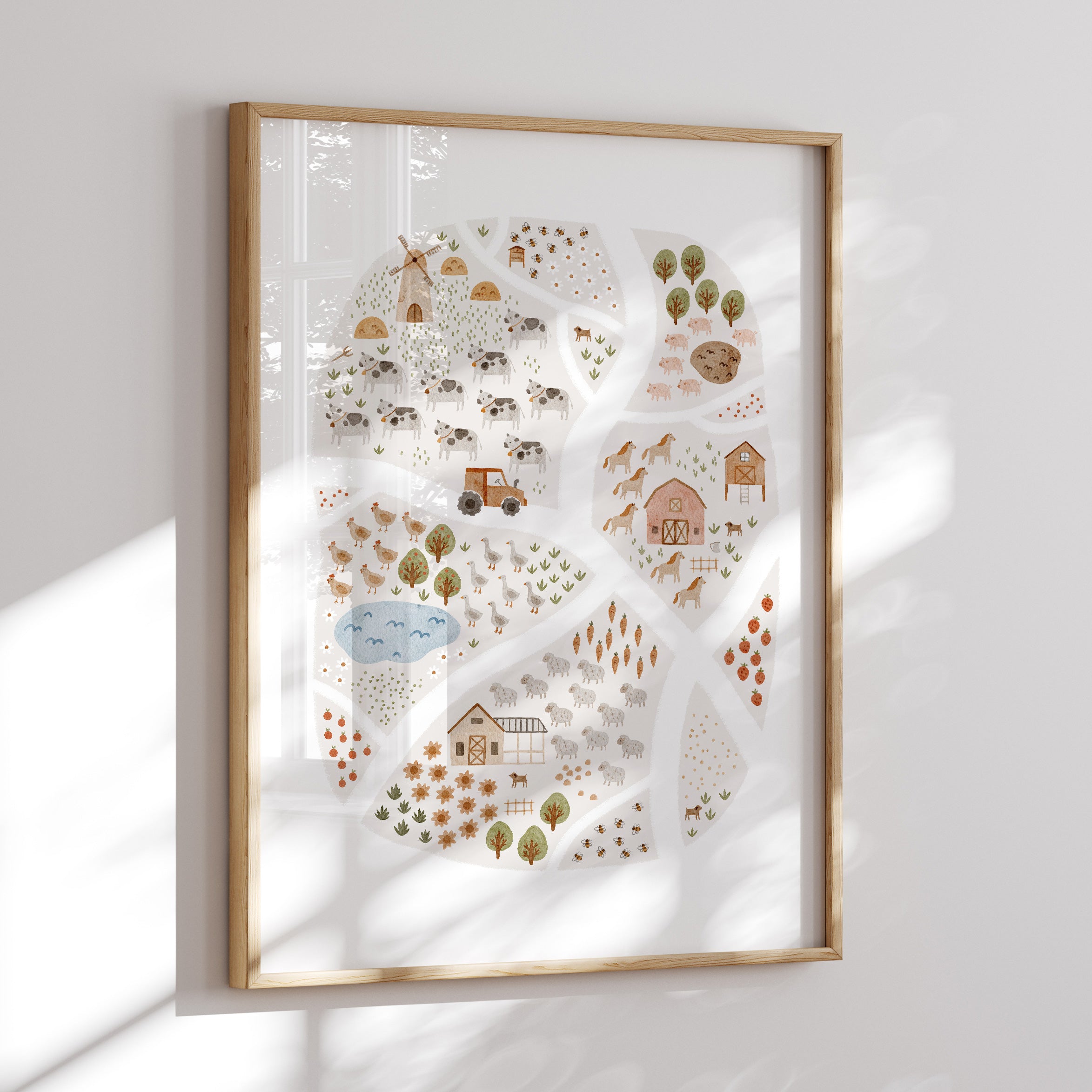 On The Farm Print