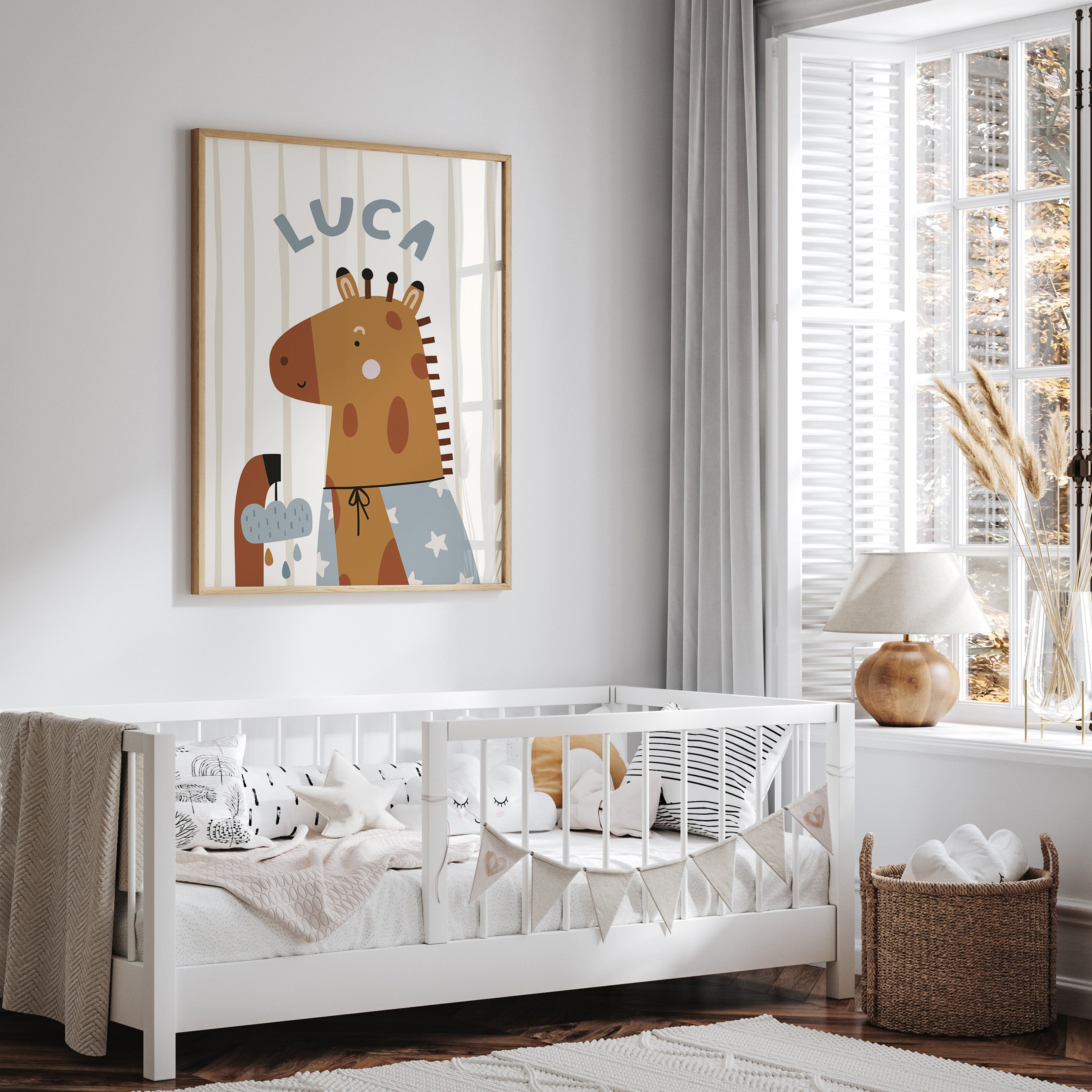 Magic Safari Animal Name Print - Giraffe
