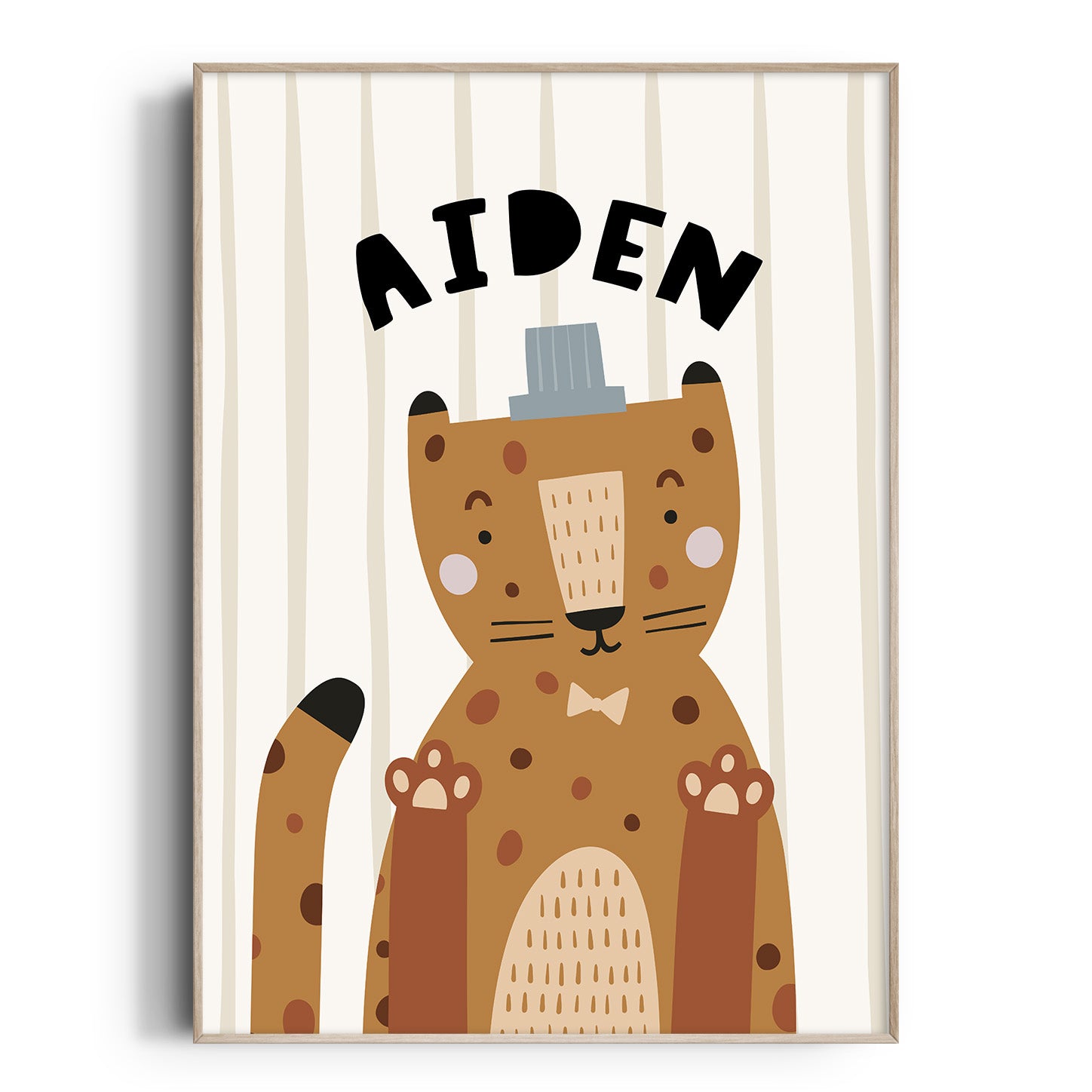 Magic Safari Animal Name Print - Leopard