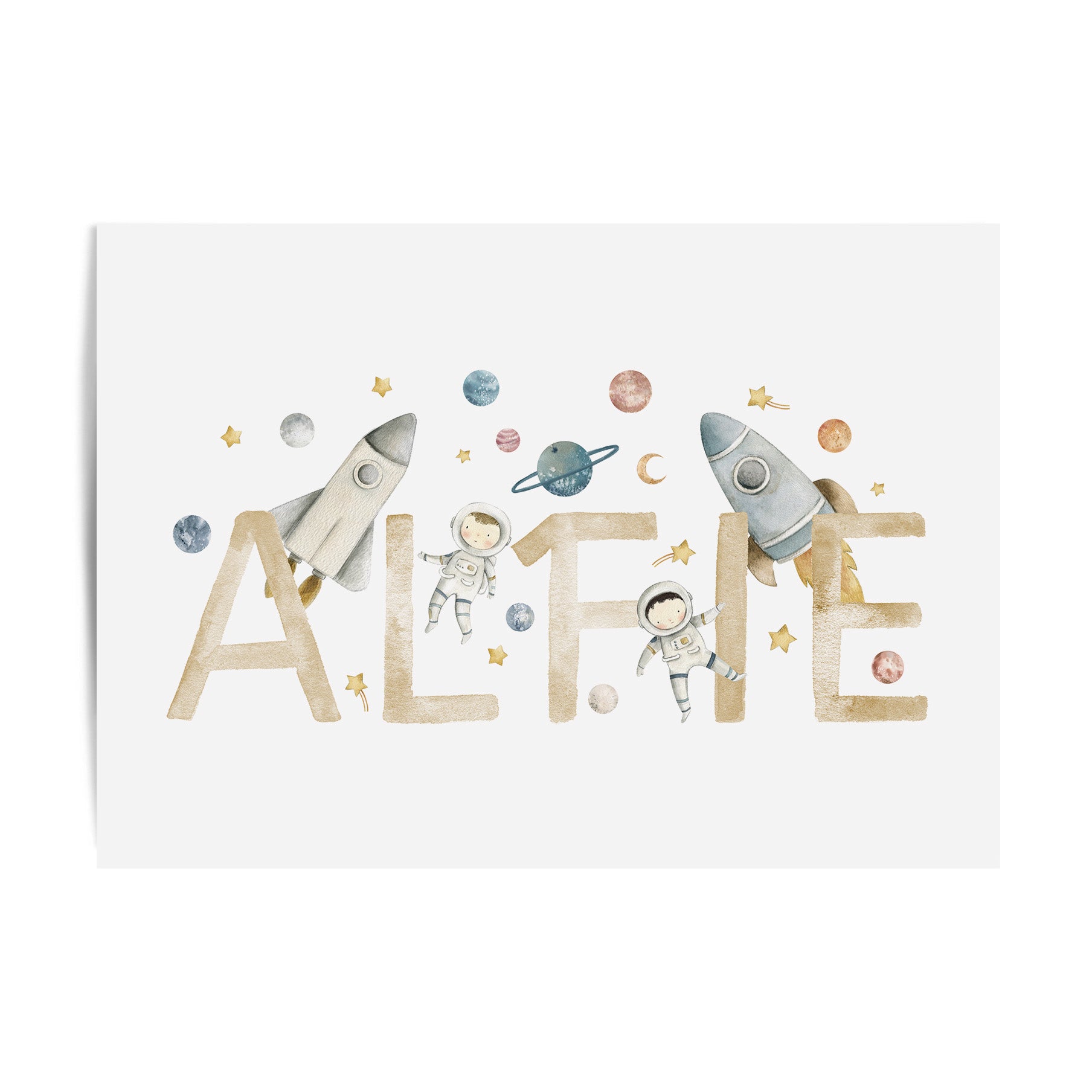 Space Name Print