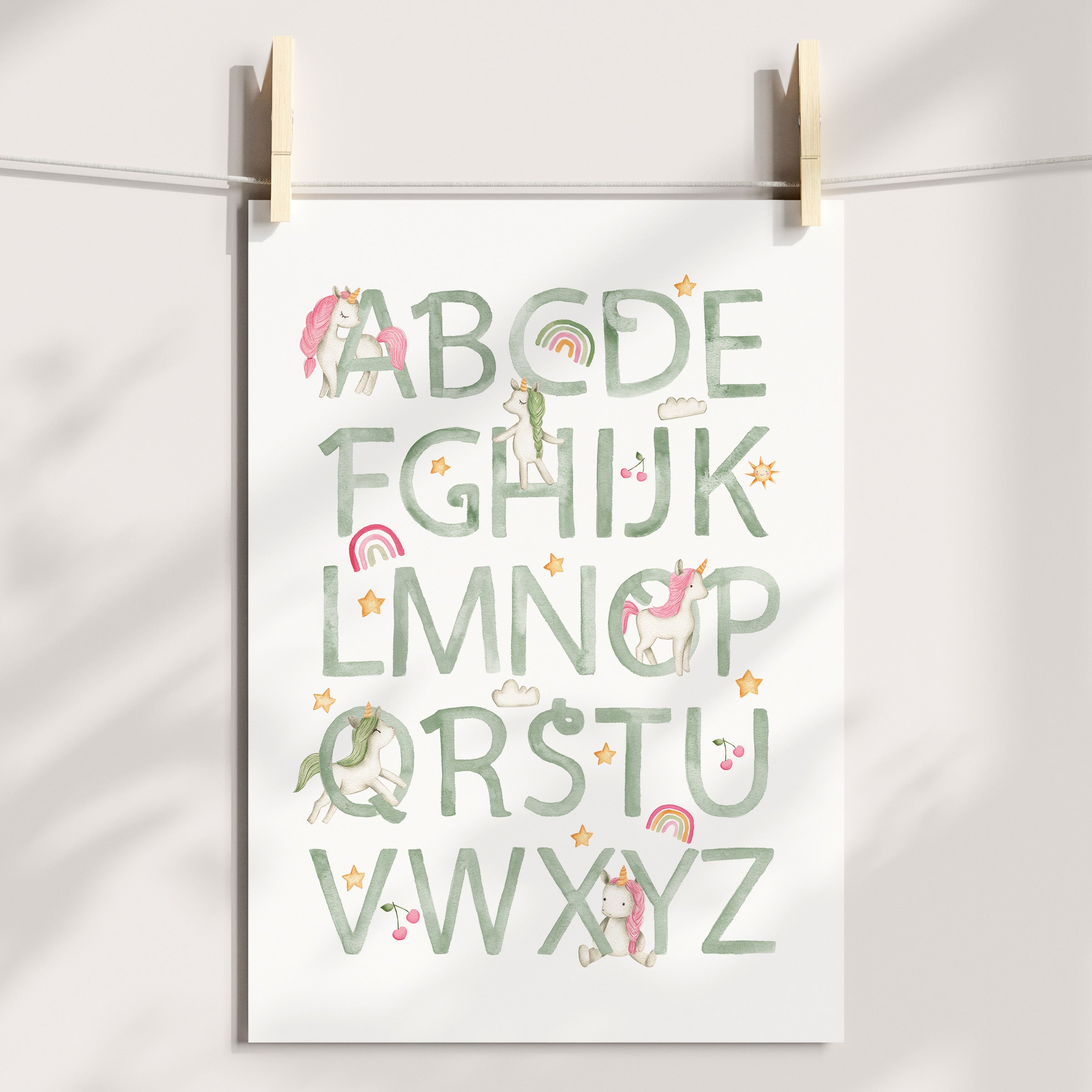 Unicorn Alphabet Print