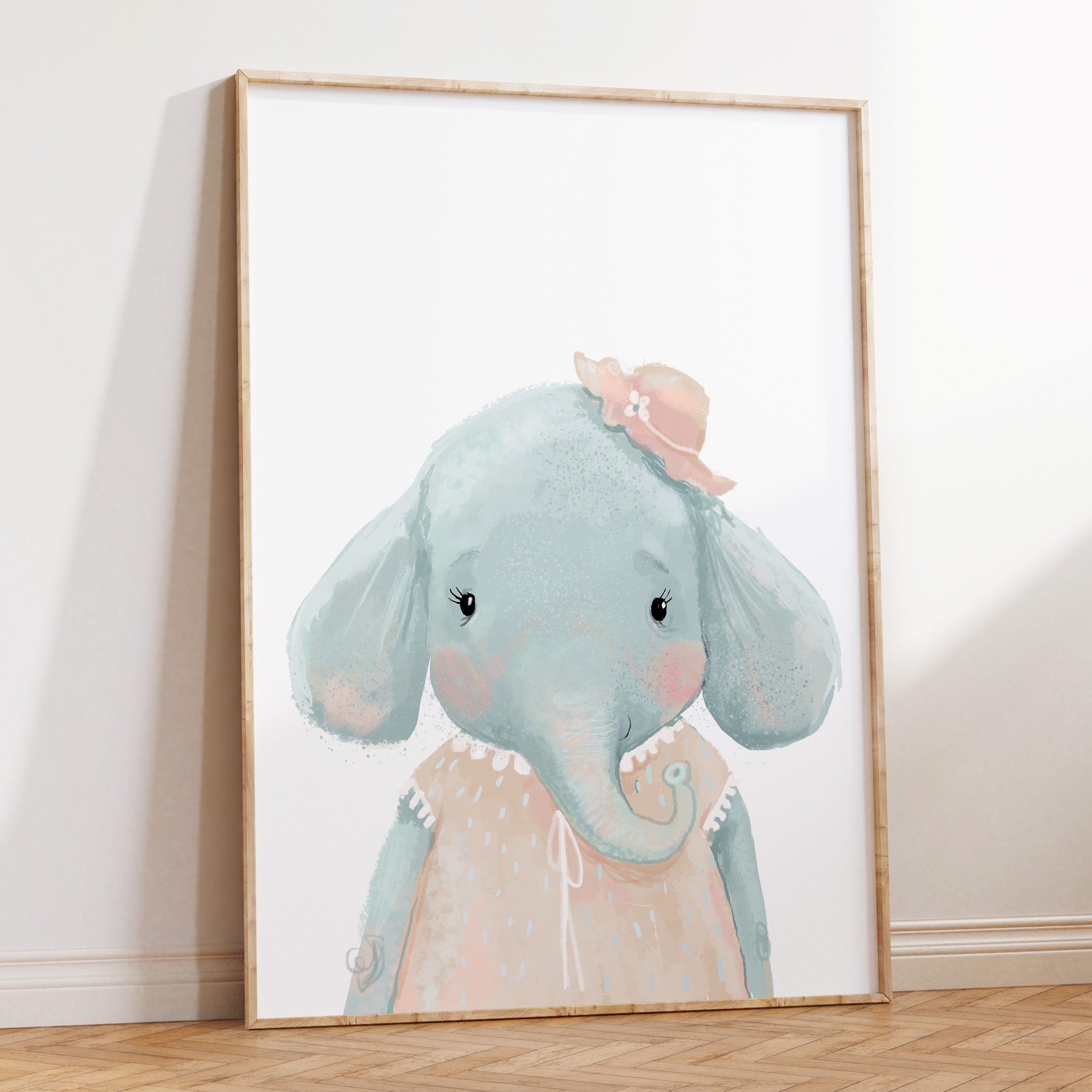 Little Miss Elephant Print
