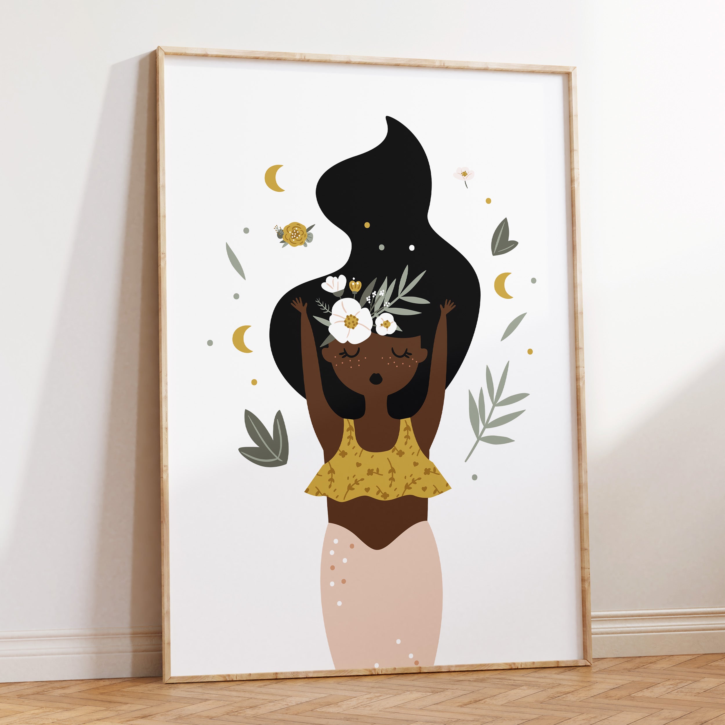 Boho Mermaid Print