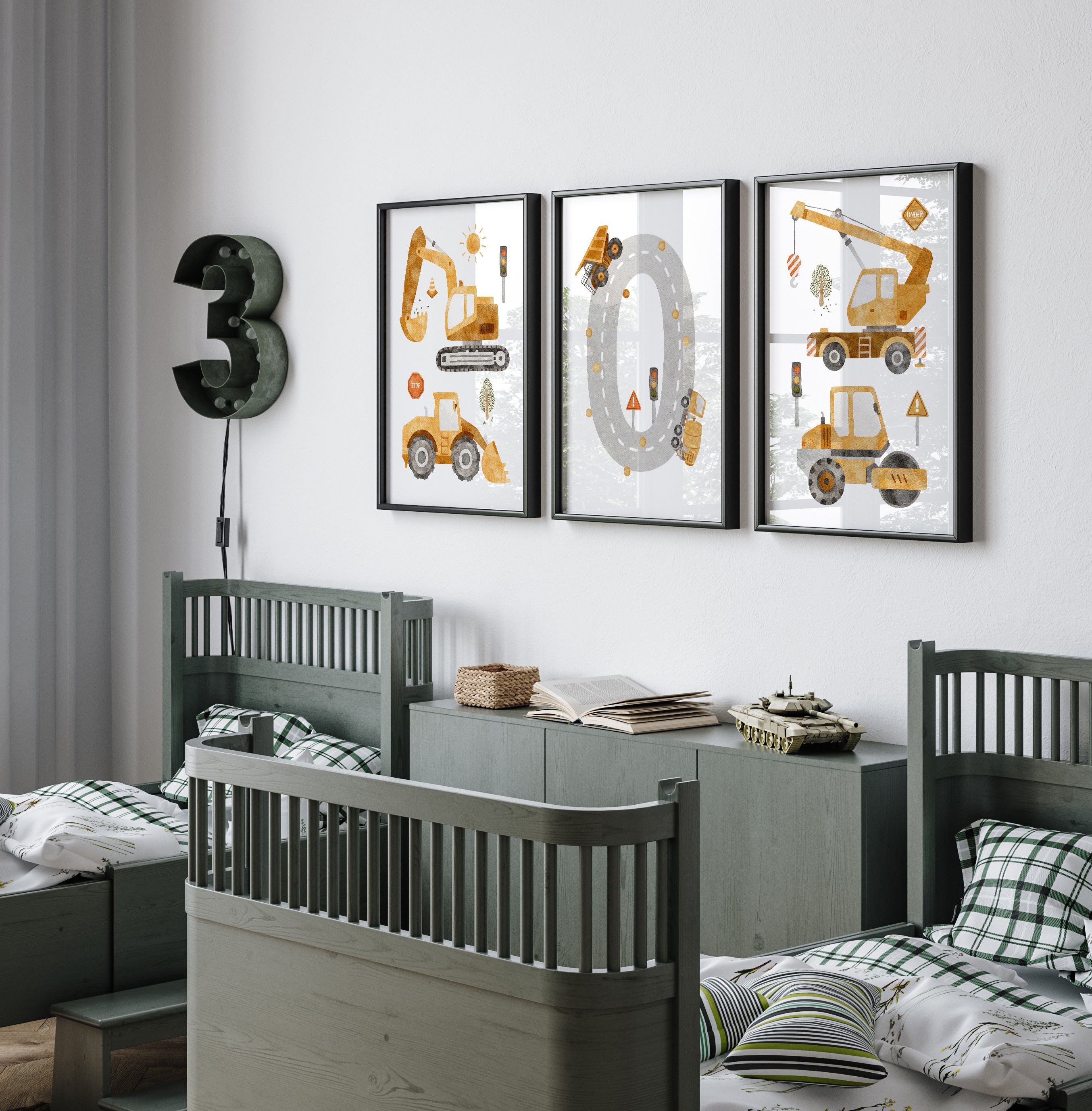 Baby Boys Nursery & Bedroom Wall Art Prints
