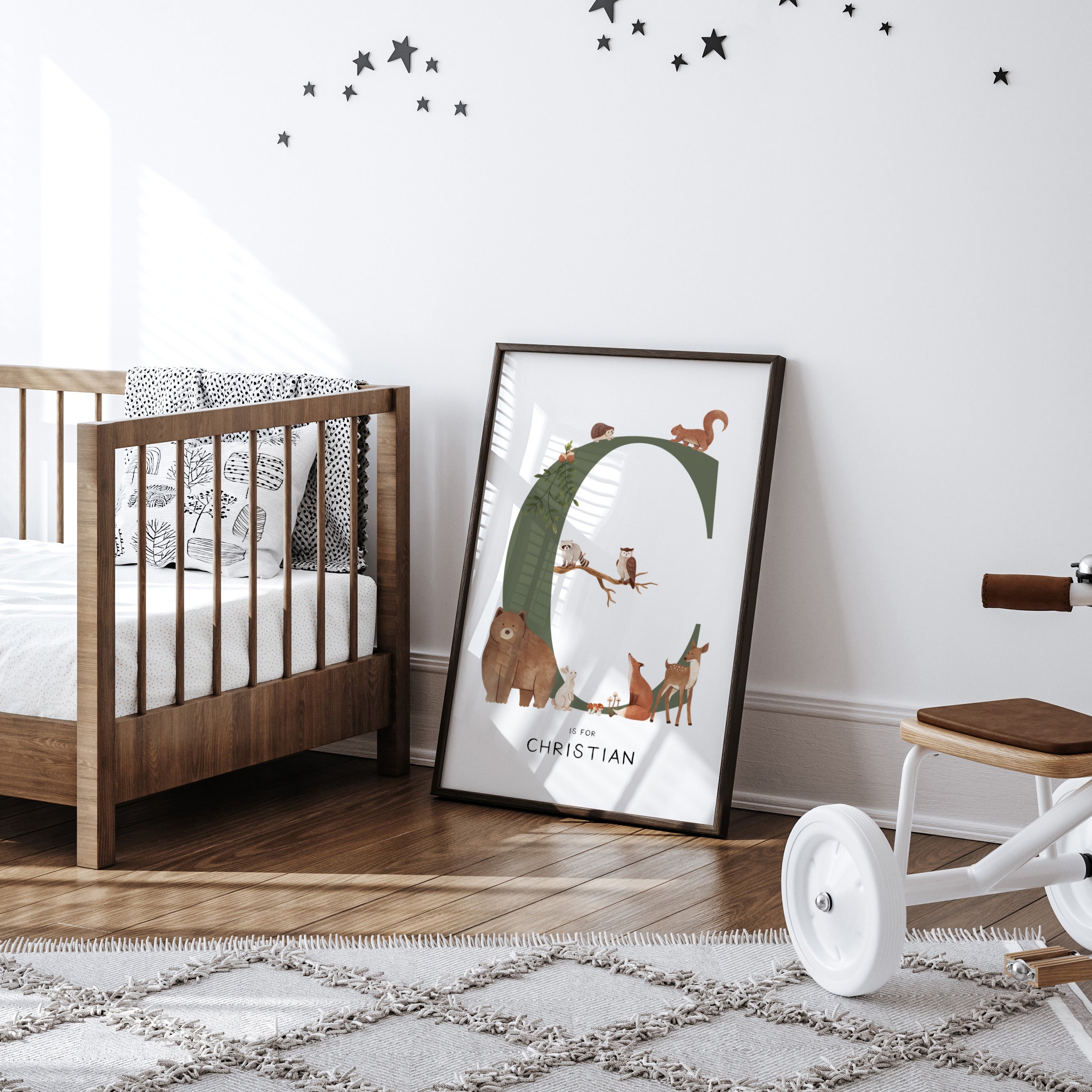 Forest Animal Letter & Name Print
