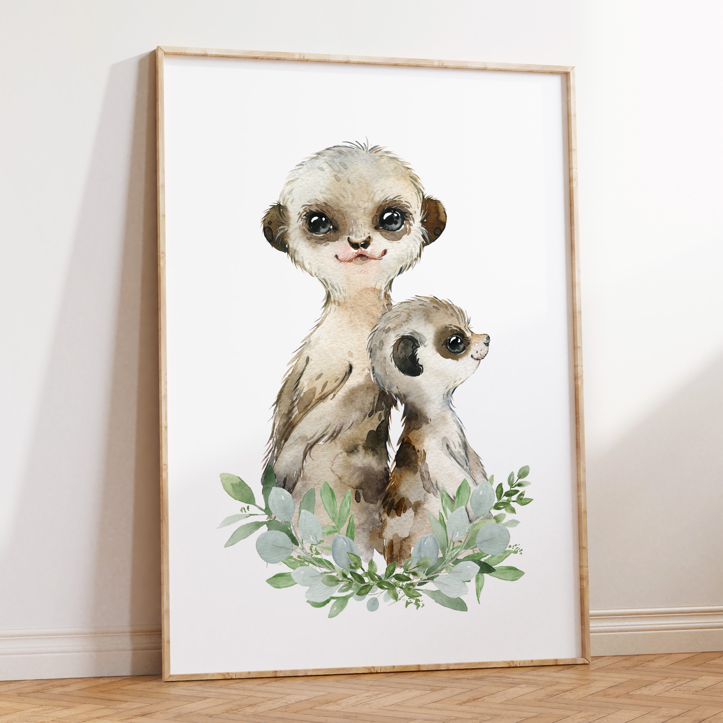 Meerkat Nursery Wall Art Print