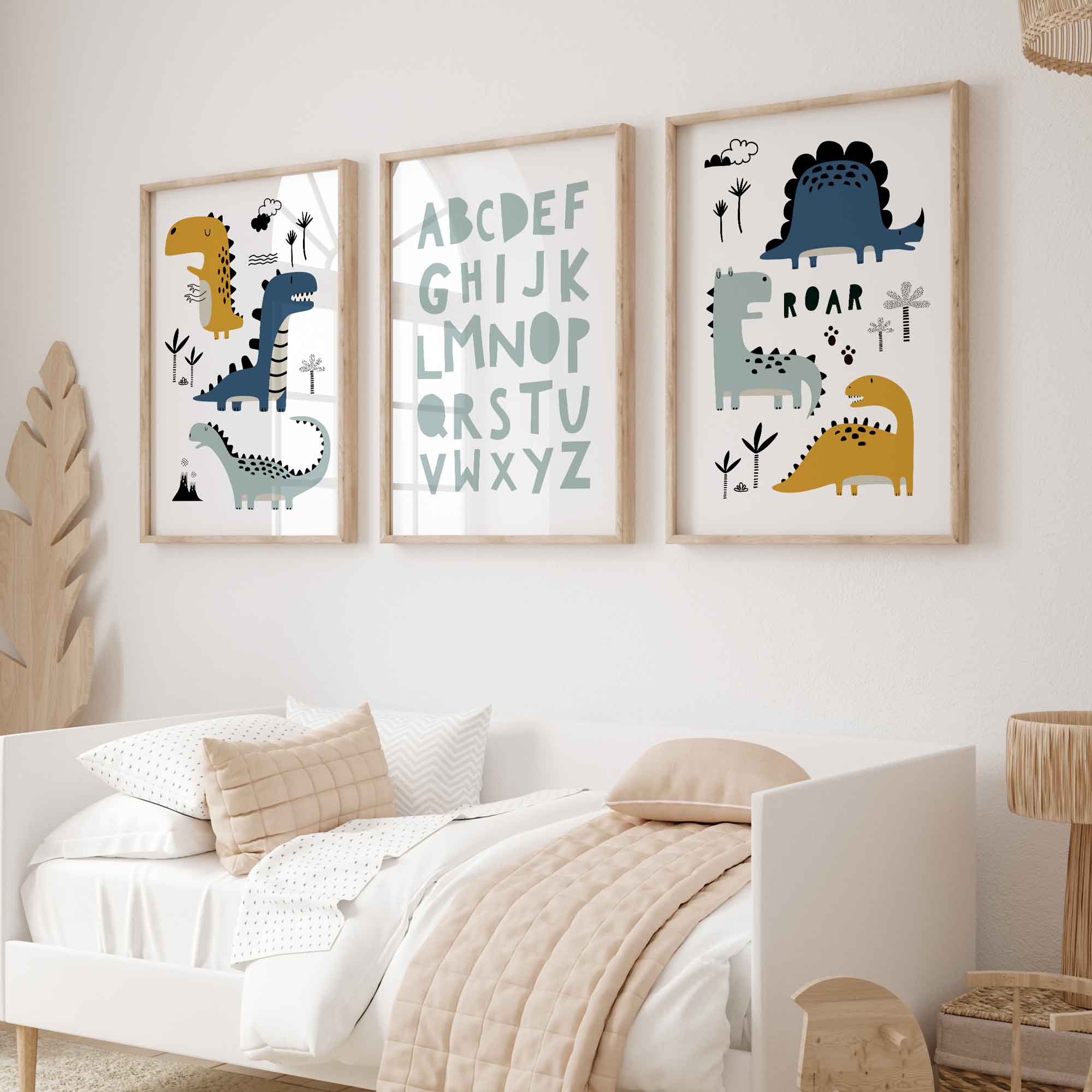 Alphabet & Dinosaur Prints