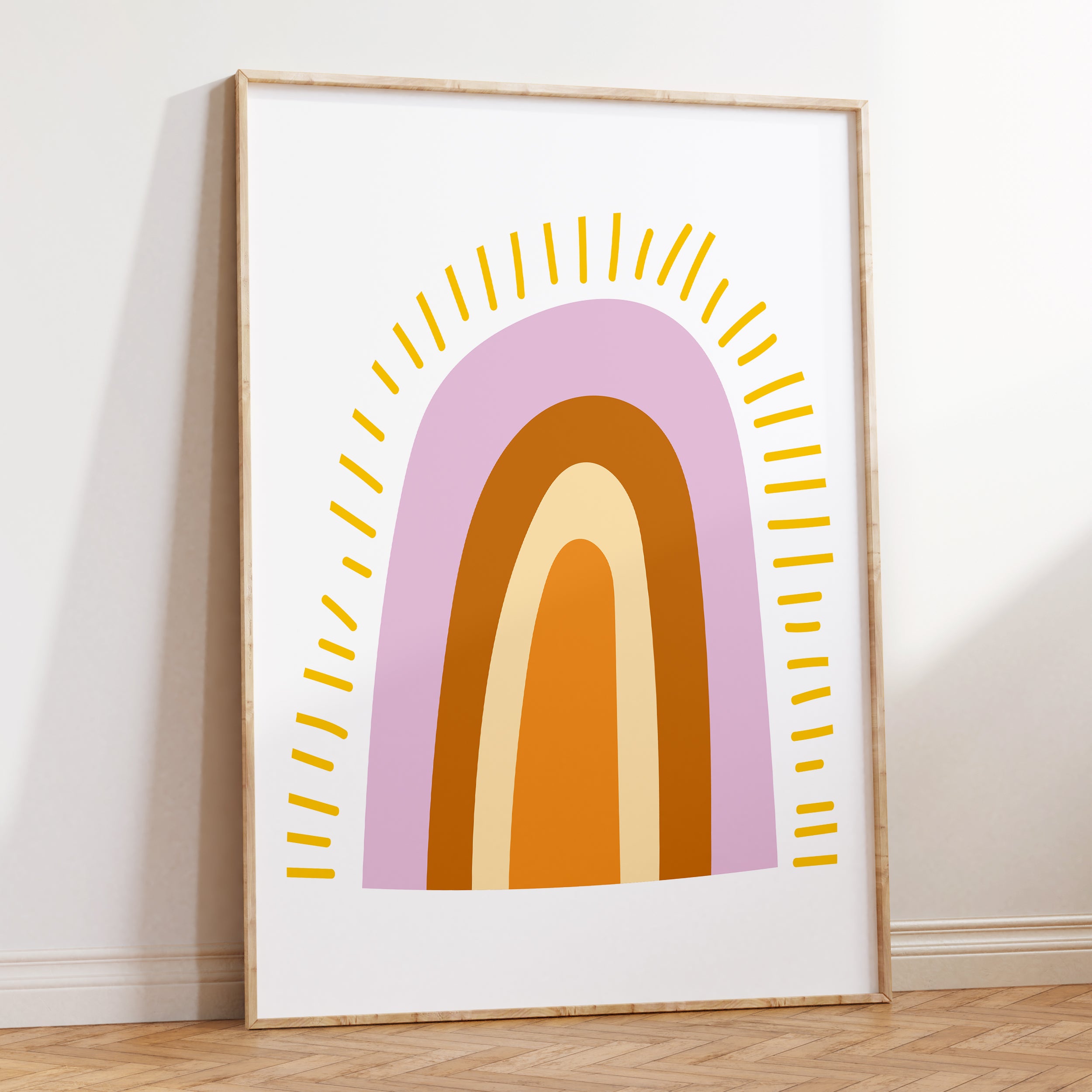 Sunshine Boho Rainbow Print