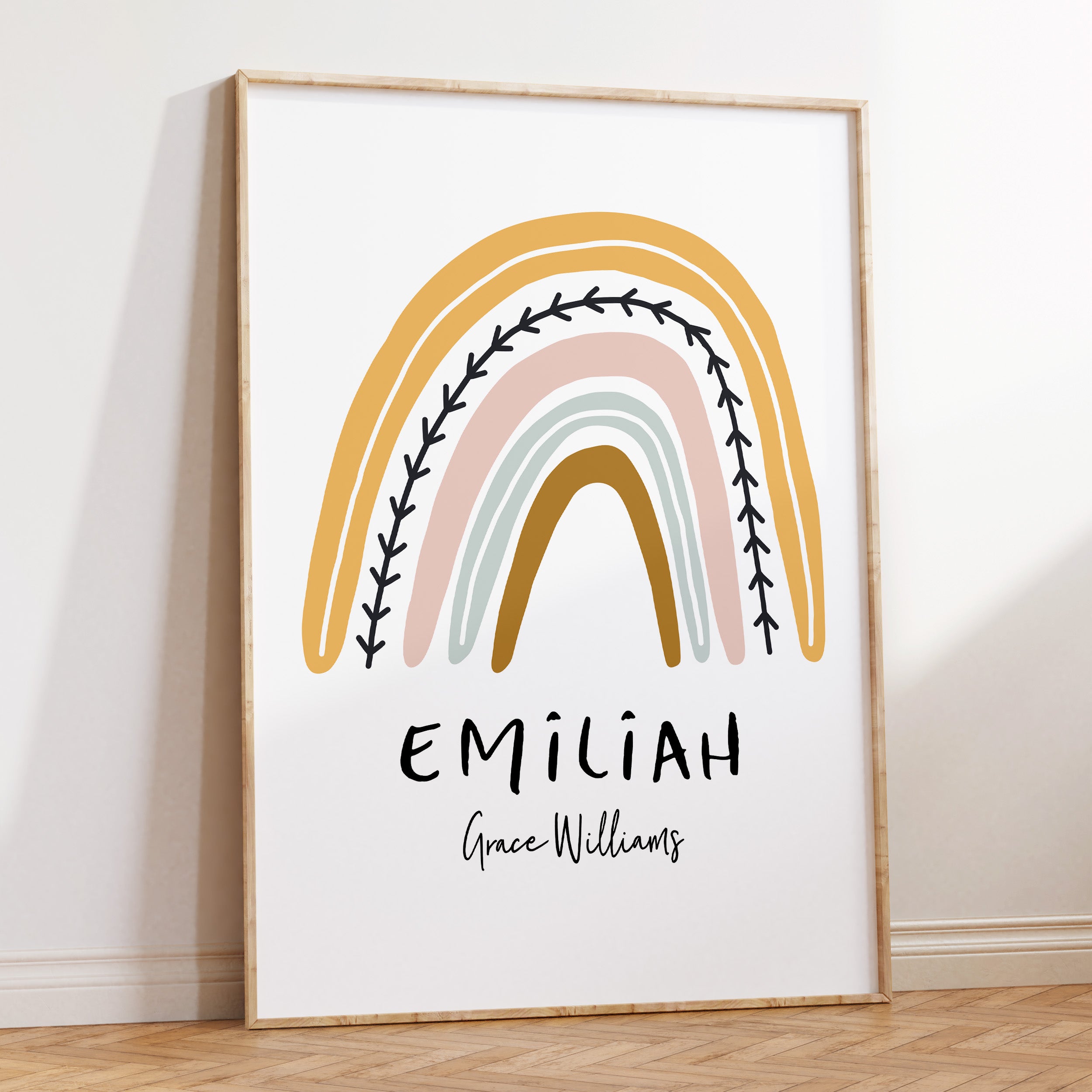 Rainbow Name Print