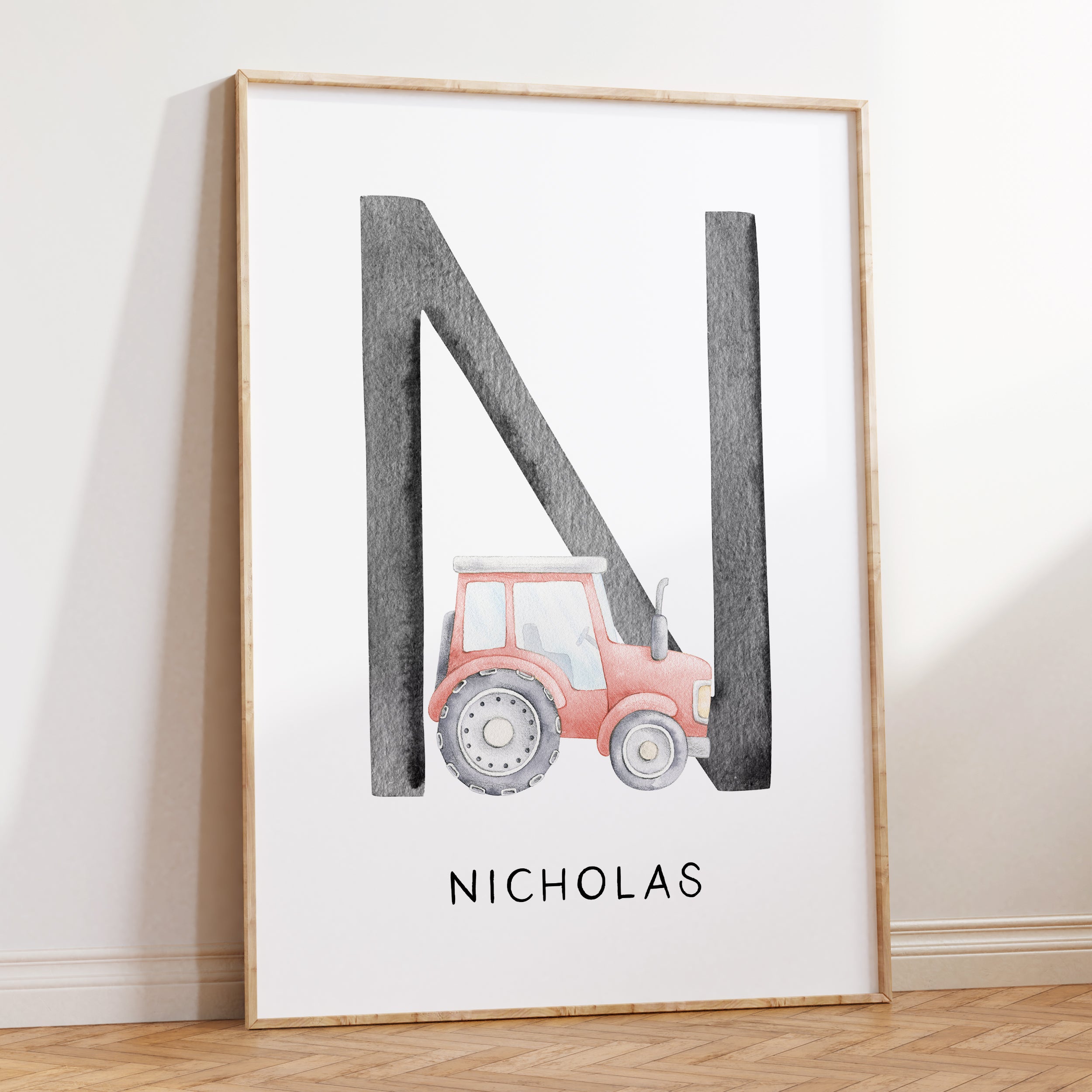 Tractor Name Print
