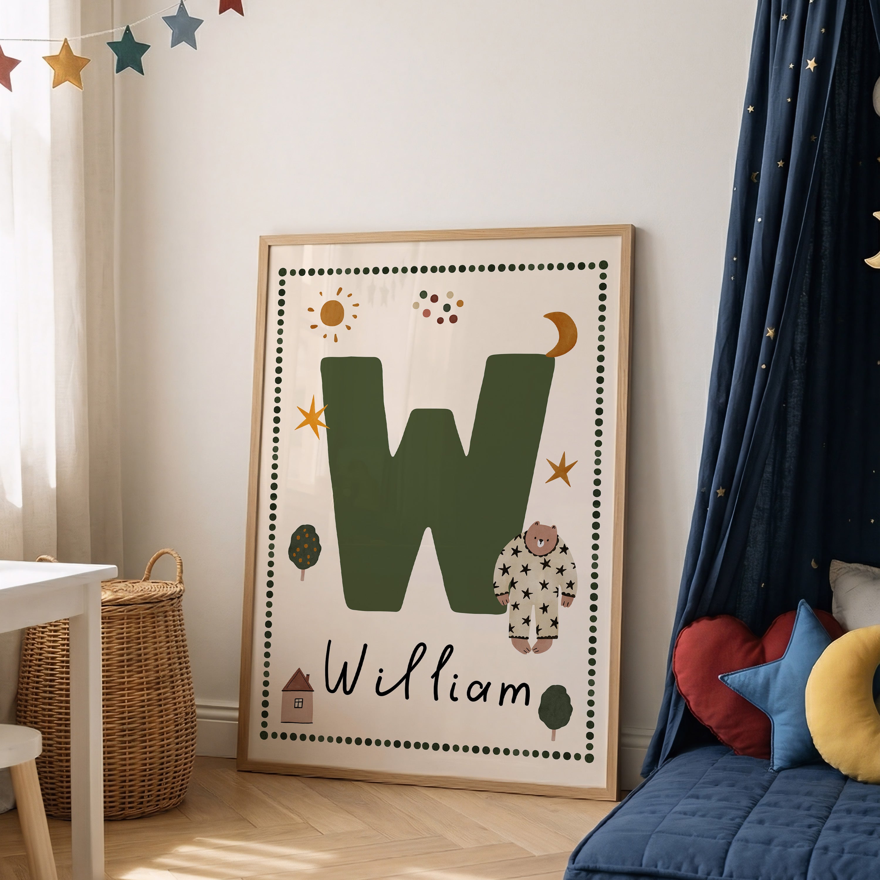 Whimsy Bear Letter & Name Print