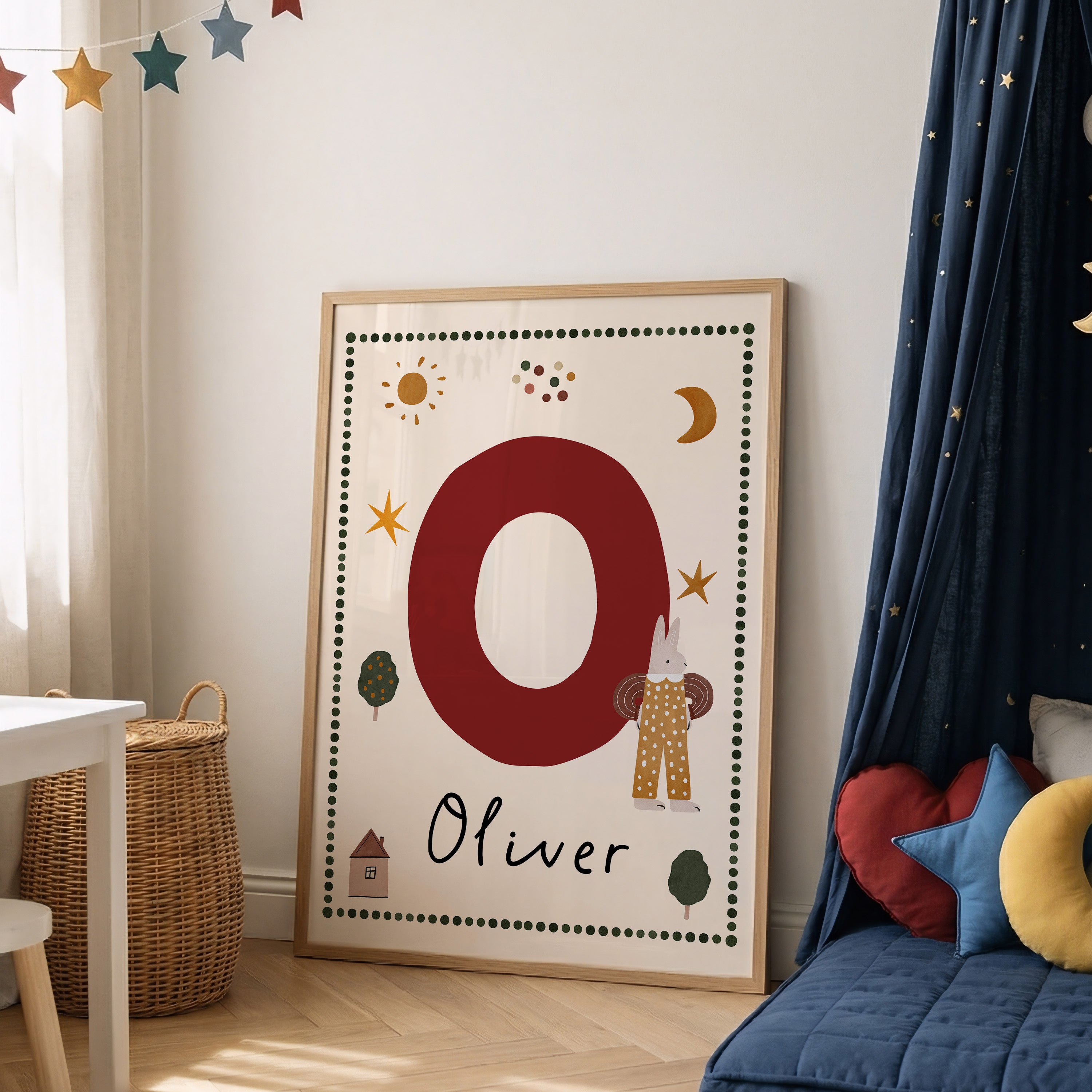 Whimsy Bunny Letter & Name Print