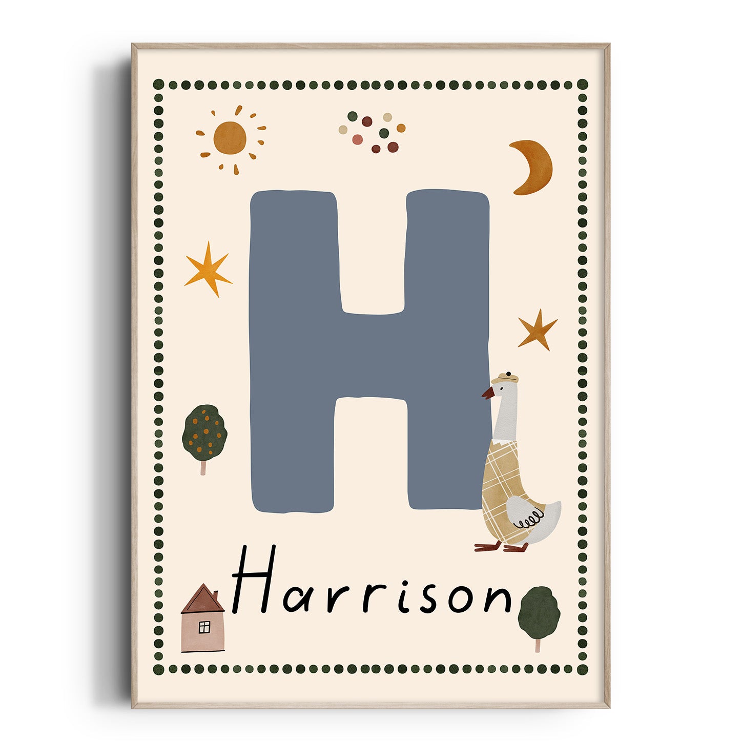 Whimsy Duck Letter & Name Print