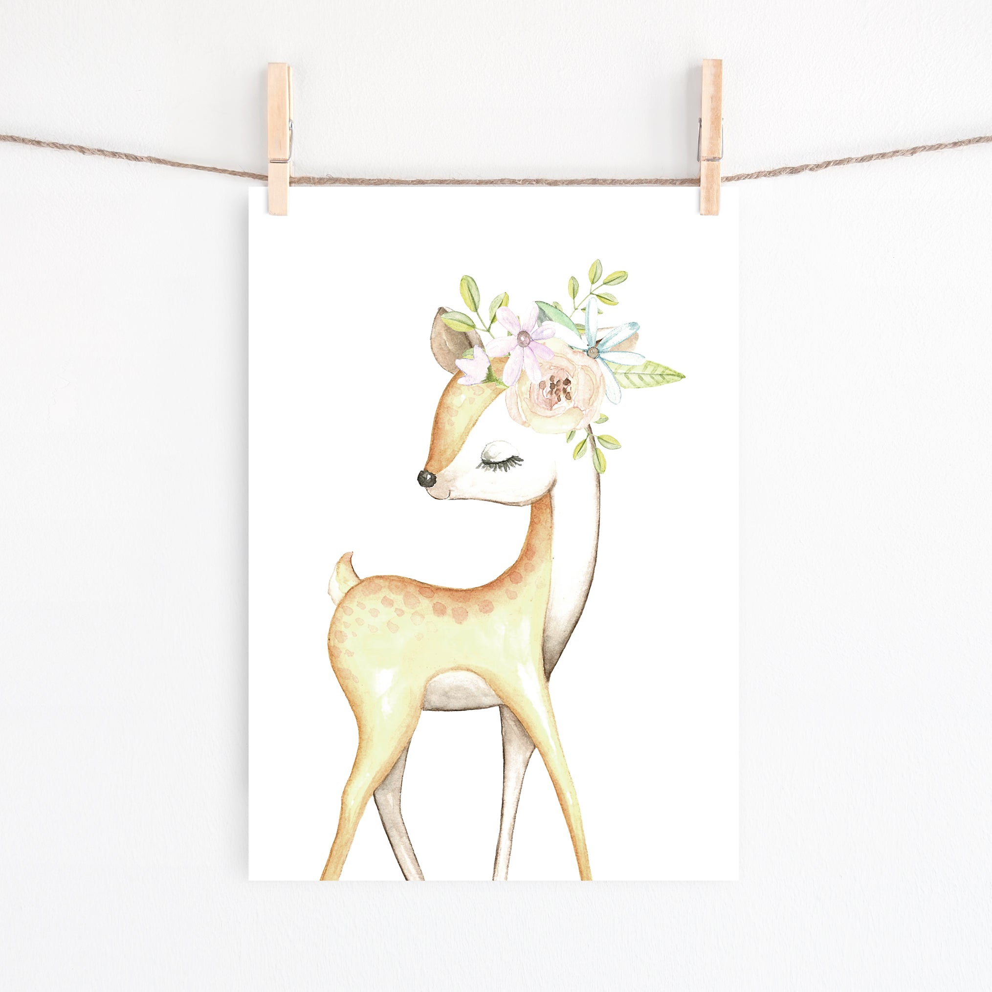 Woodland Deer Print