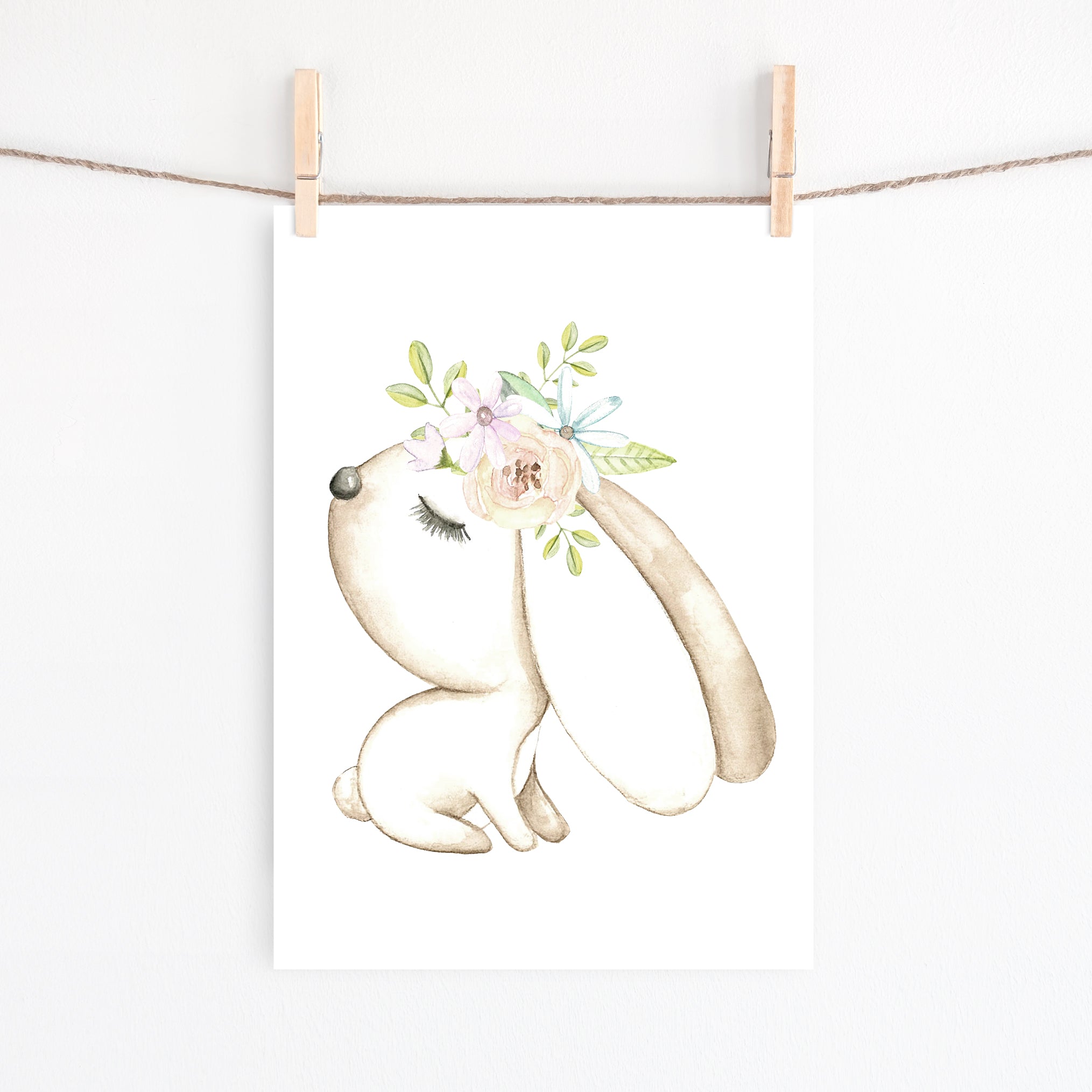 Woodland Bunny Print