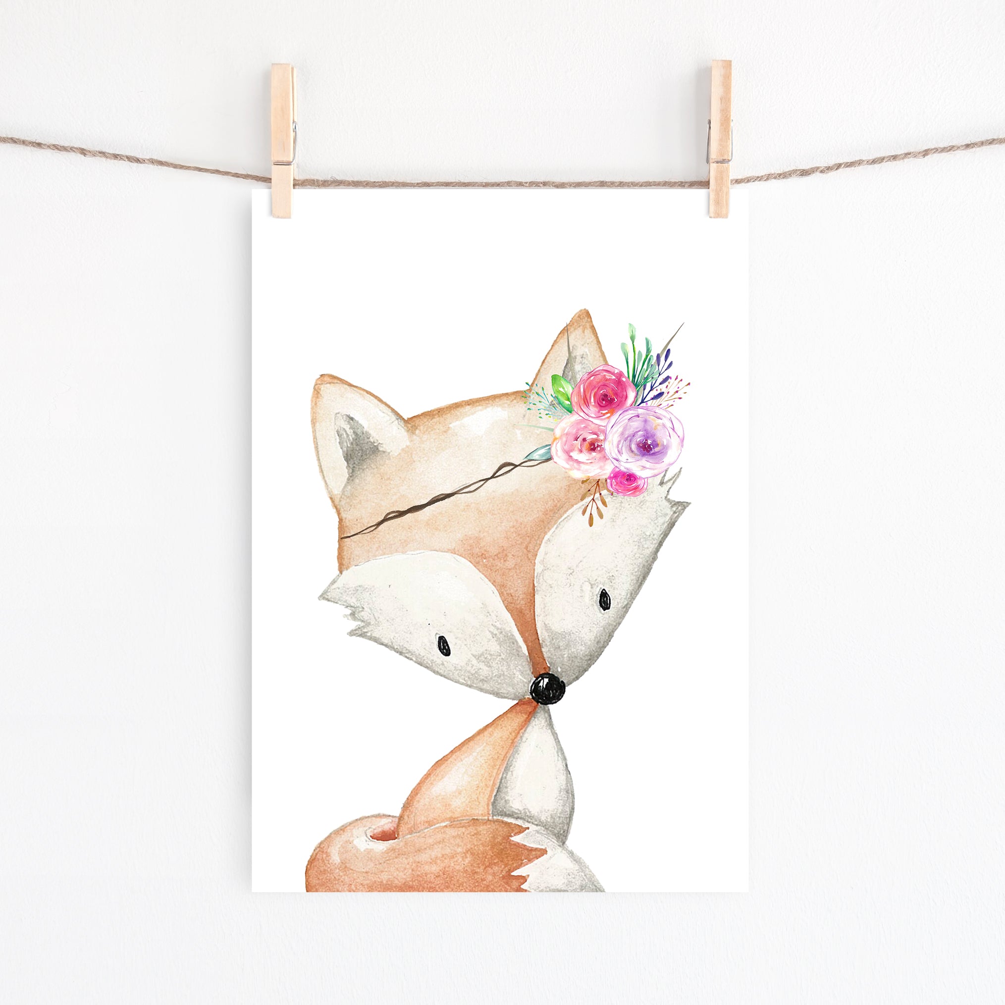 Woodland Fox Print