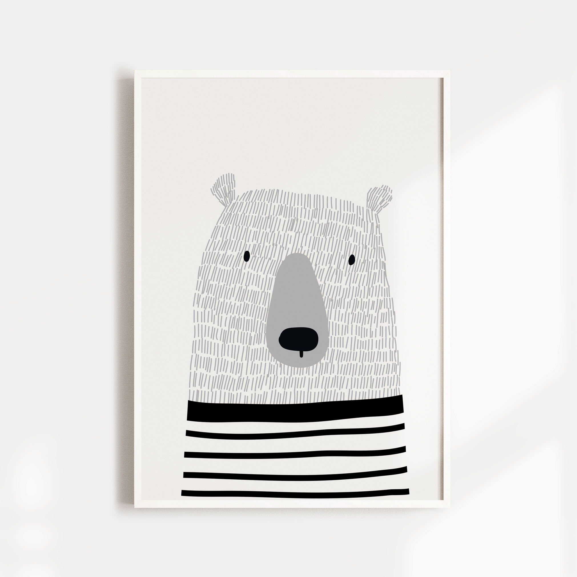 Scandi Bear Print