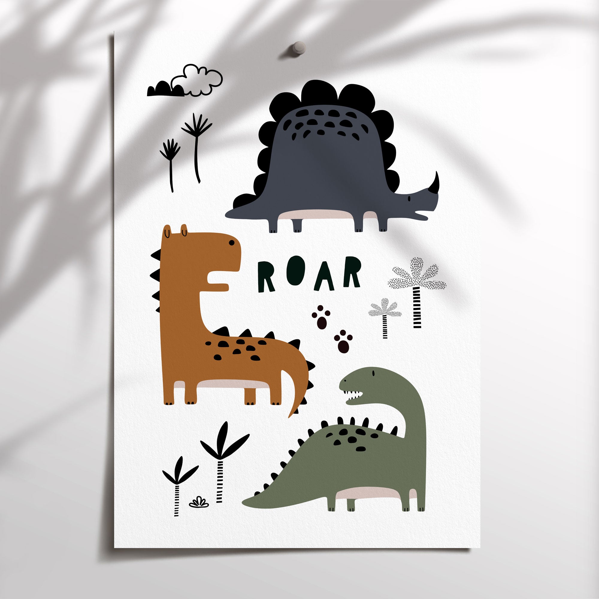 Name & Dinosaur Prints