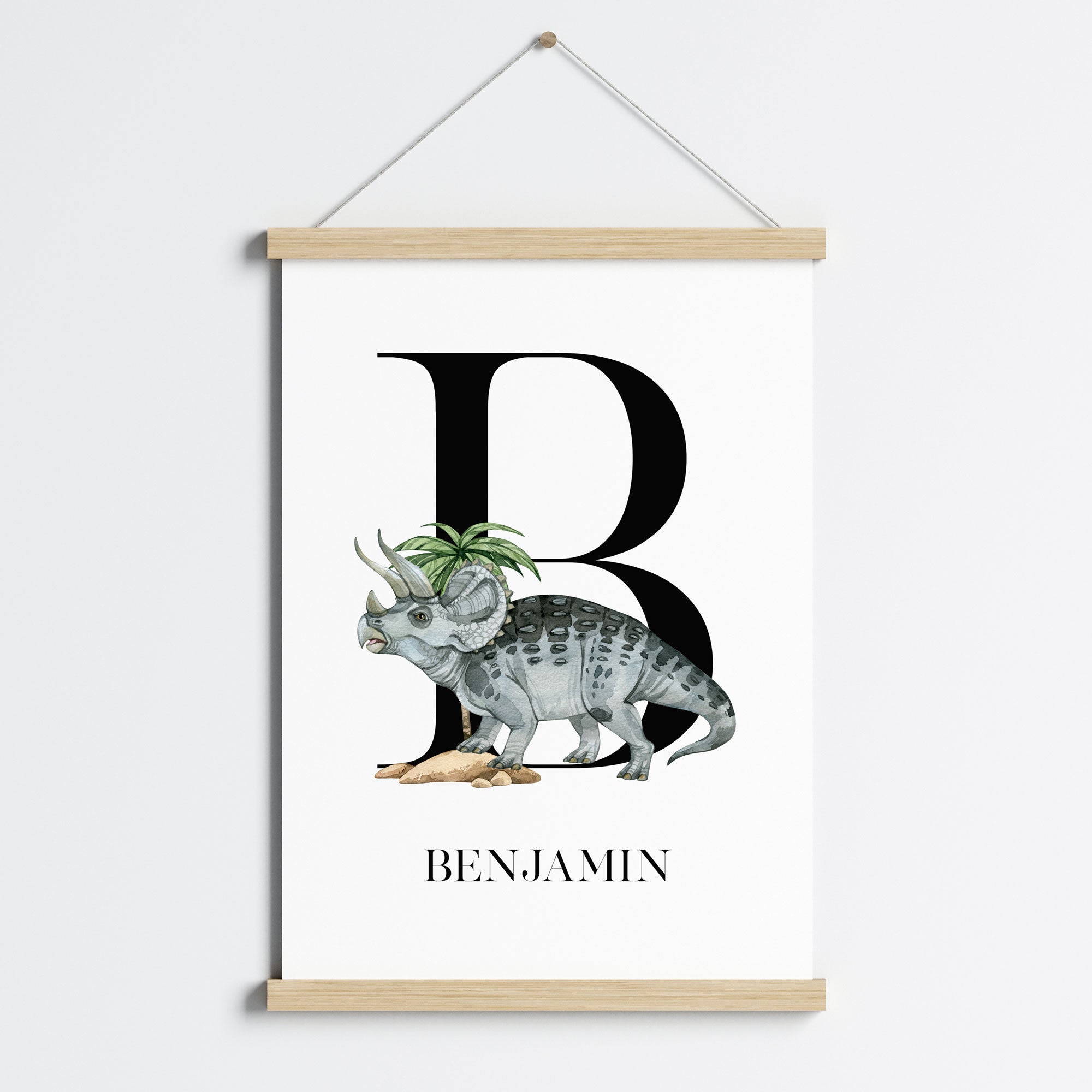 Triceratops Name Print