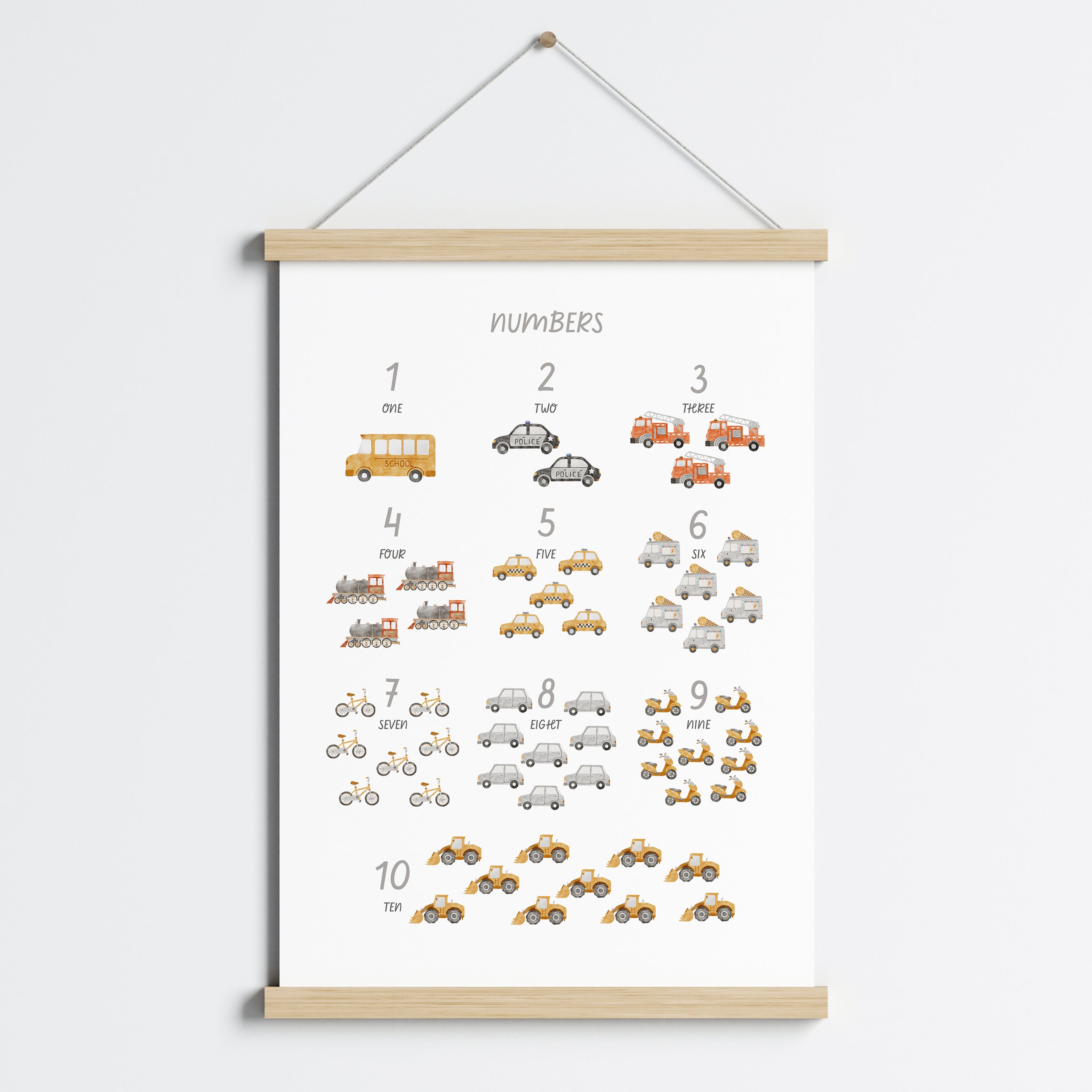 Vehicles Number Print