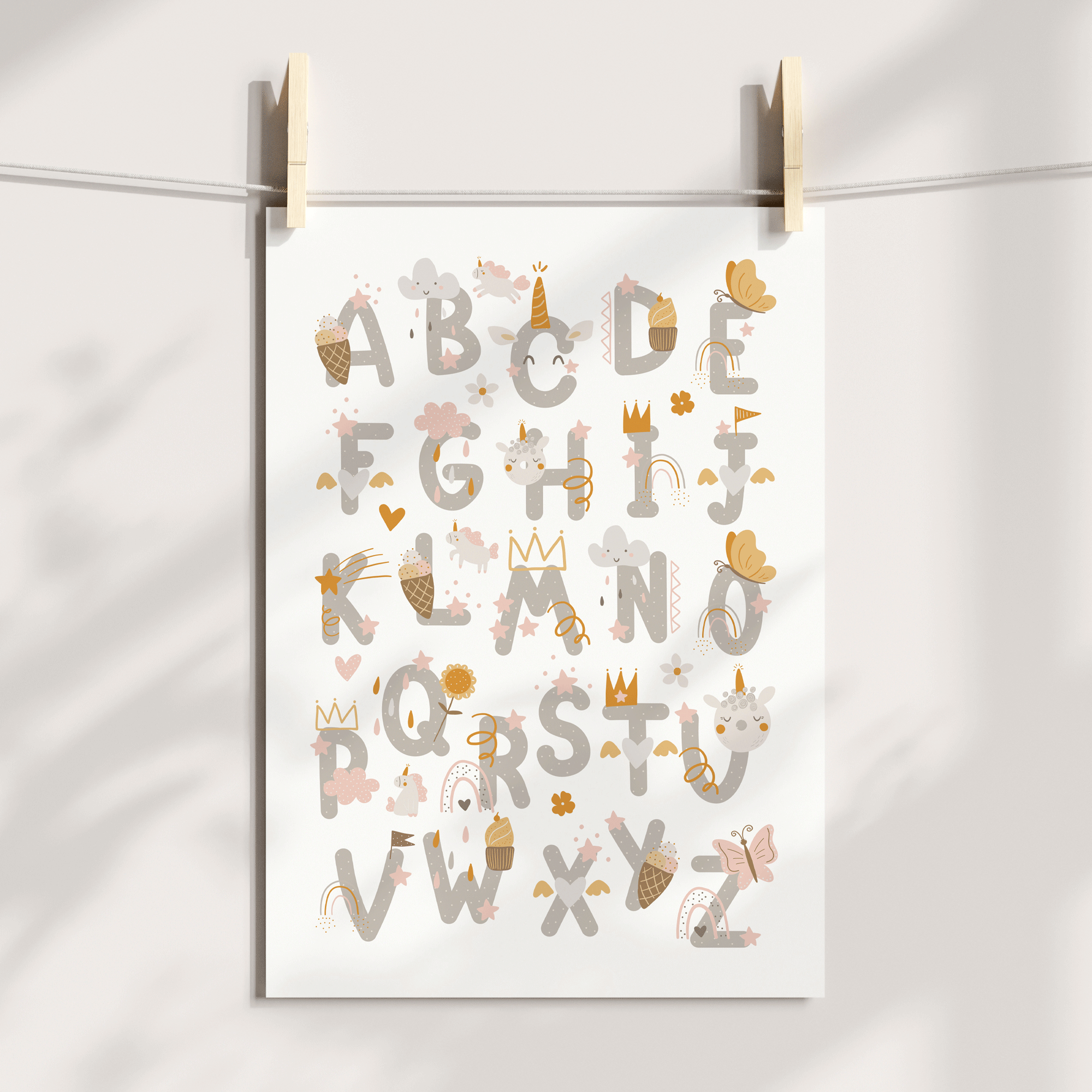 Unicorn Alphabet Print